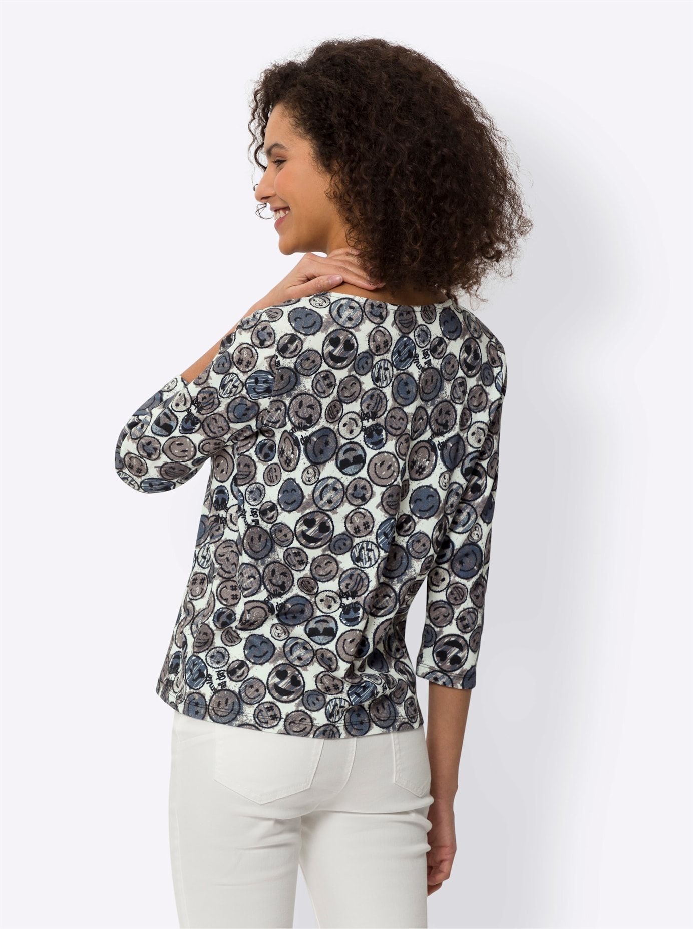 heine Rundhalsshirt »Druck-Shirt«, (1 tlg.)