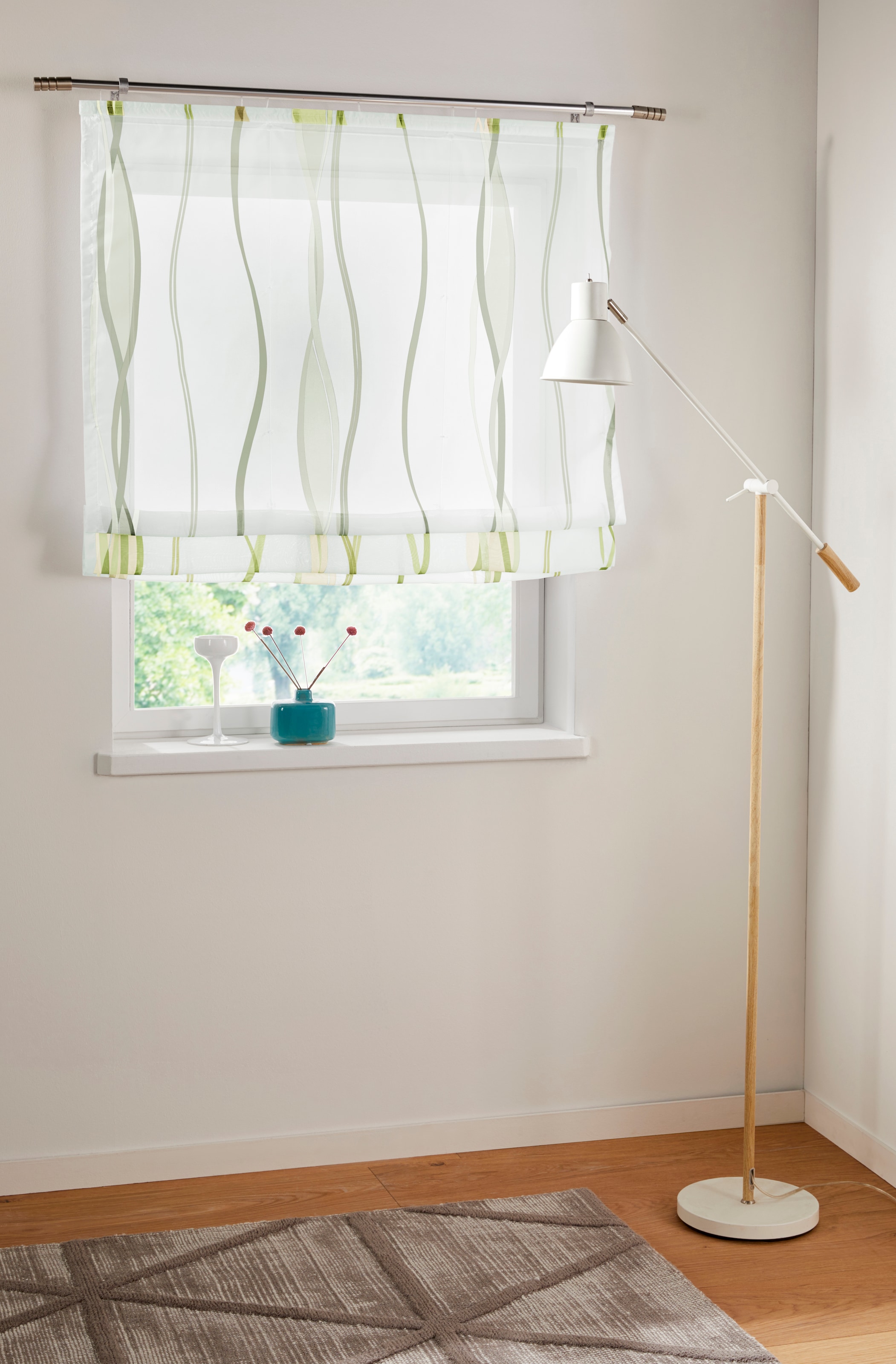 OTTO home Raffrollo "Dimona" mit Klettschiene Transparent, Voile, Polyester günstig online kaufen