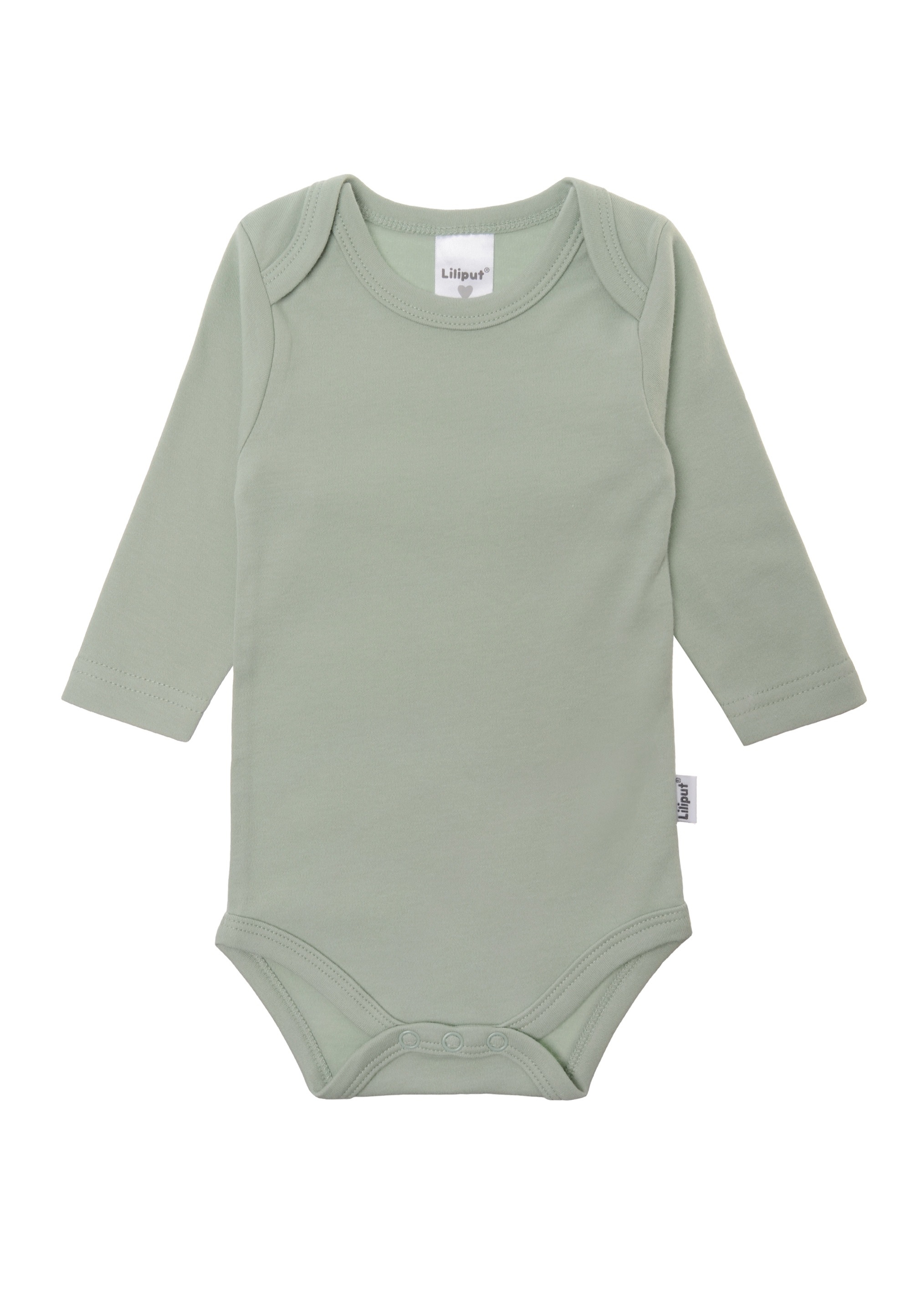 LILIPUT Jungen Body "Body", Gr. 74, grün, 100% Baumwolle, unifarben, Bodys, mit Amineck-Ausschnitt