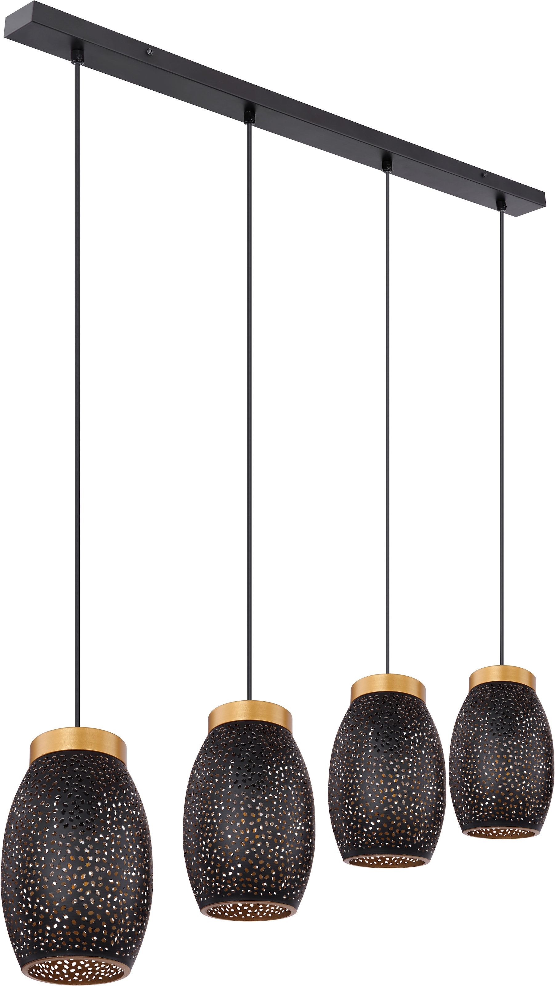 GLOBO LIGHTING Hängeleuchte »NARRI«, Leuchtmittel E27 | ohne Leuchtmittel, Hängelampe/Pendelleuchte/Esszimmer/Wohnzimmer/Esstisch