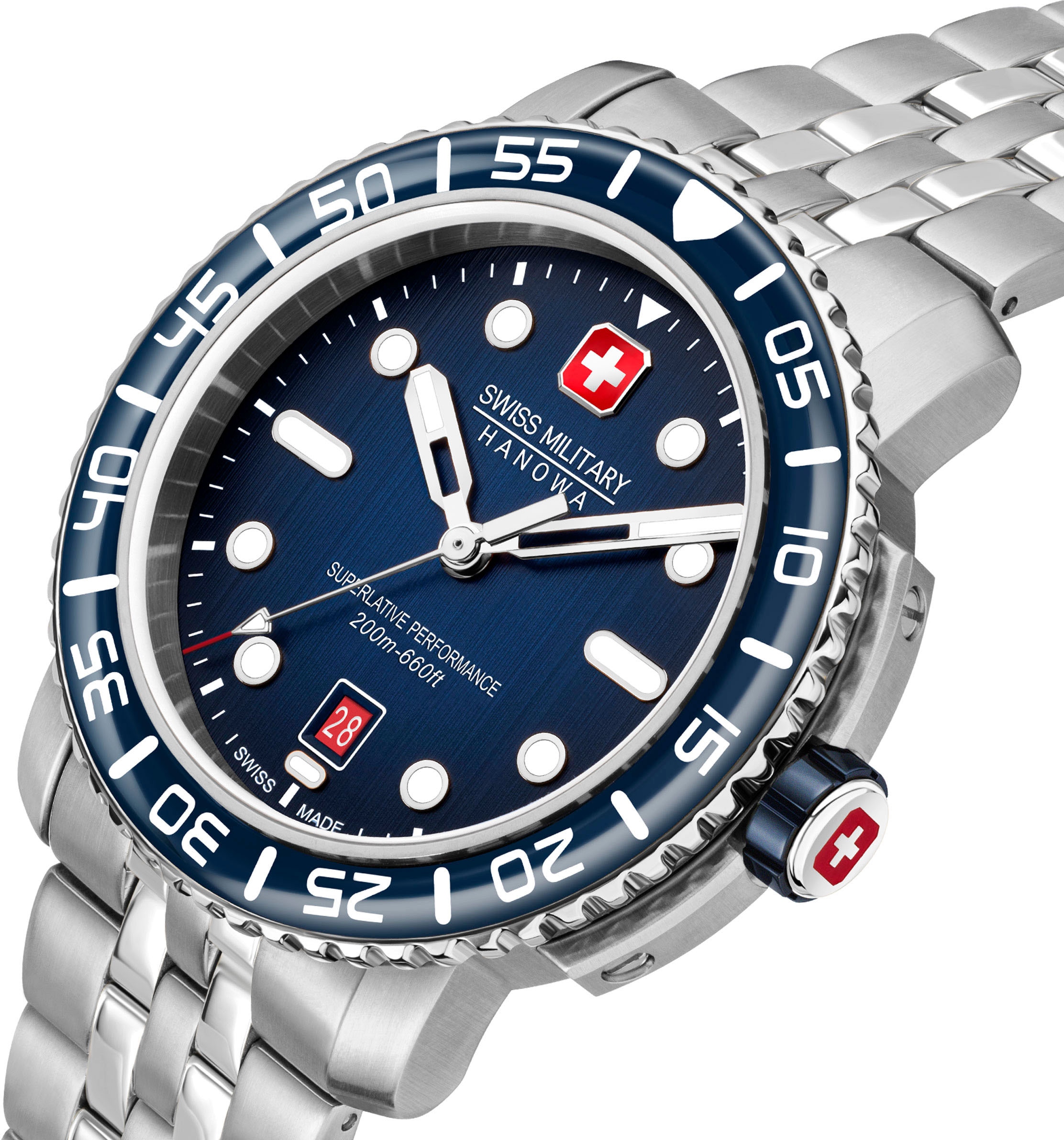 Swiss Military Hanowa Schweizer Uhr MARLIN, ▷ BAUR bestellen »BLACK | SMWGH0001703«