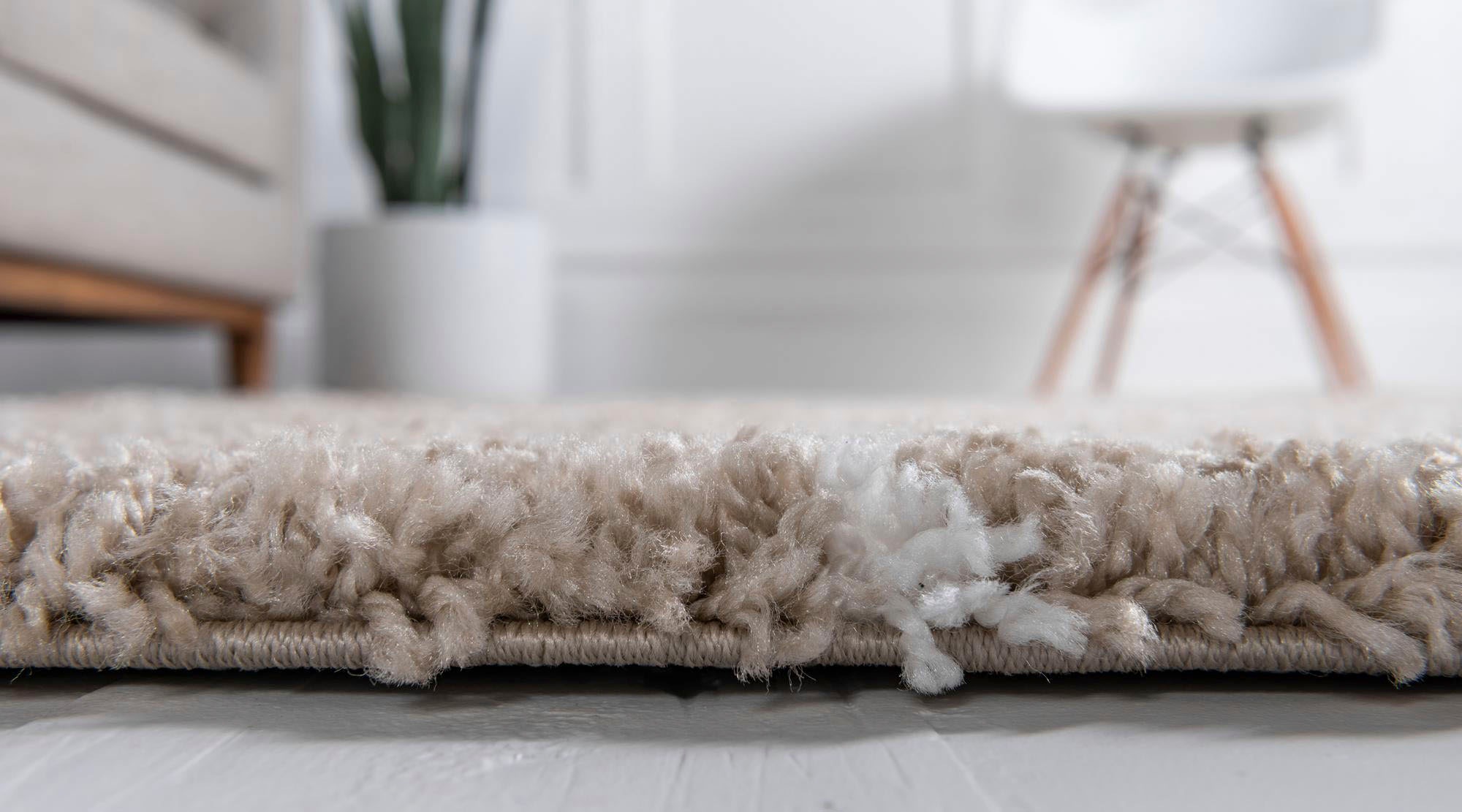 Myflair Möbel & Accessoires Hochflor-Teppich »Temara Shag Lagerräumung«, rund, 51 mm Höhe, gewebt, Scandi Design, ideal im Wohnzimmer & Schlafzimmer