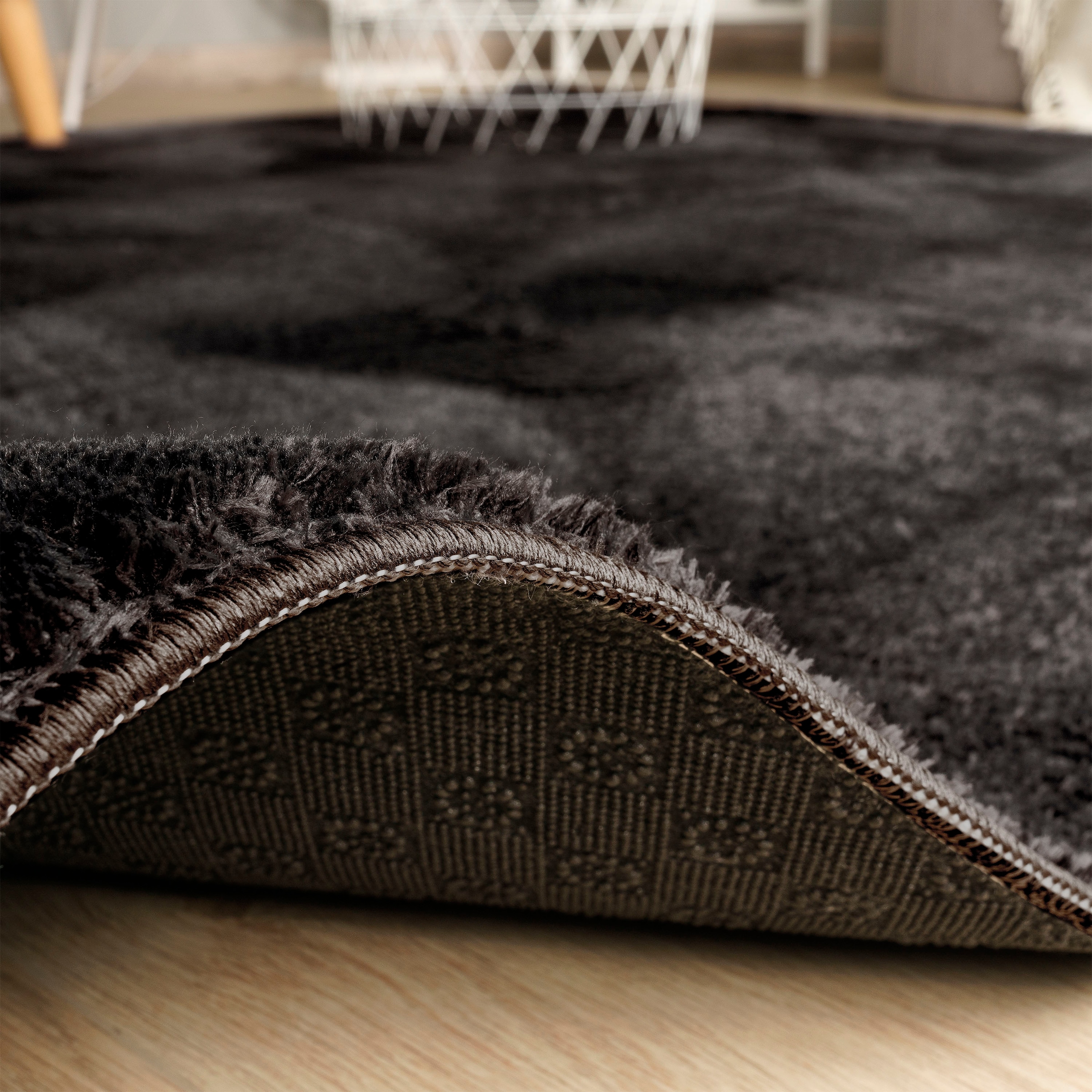 Teppich »Andeer«, rechteckig, 14 mm Höhe, Kurzflor, Uni Farben, weich & kuschelig, waschbar, Wohnzimmer