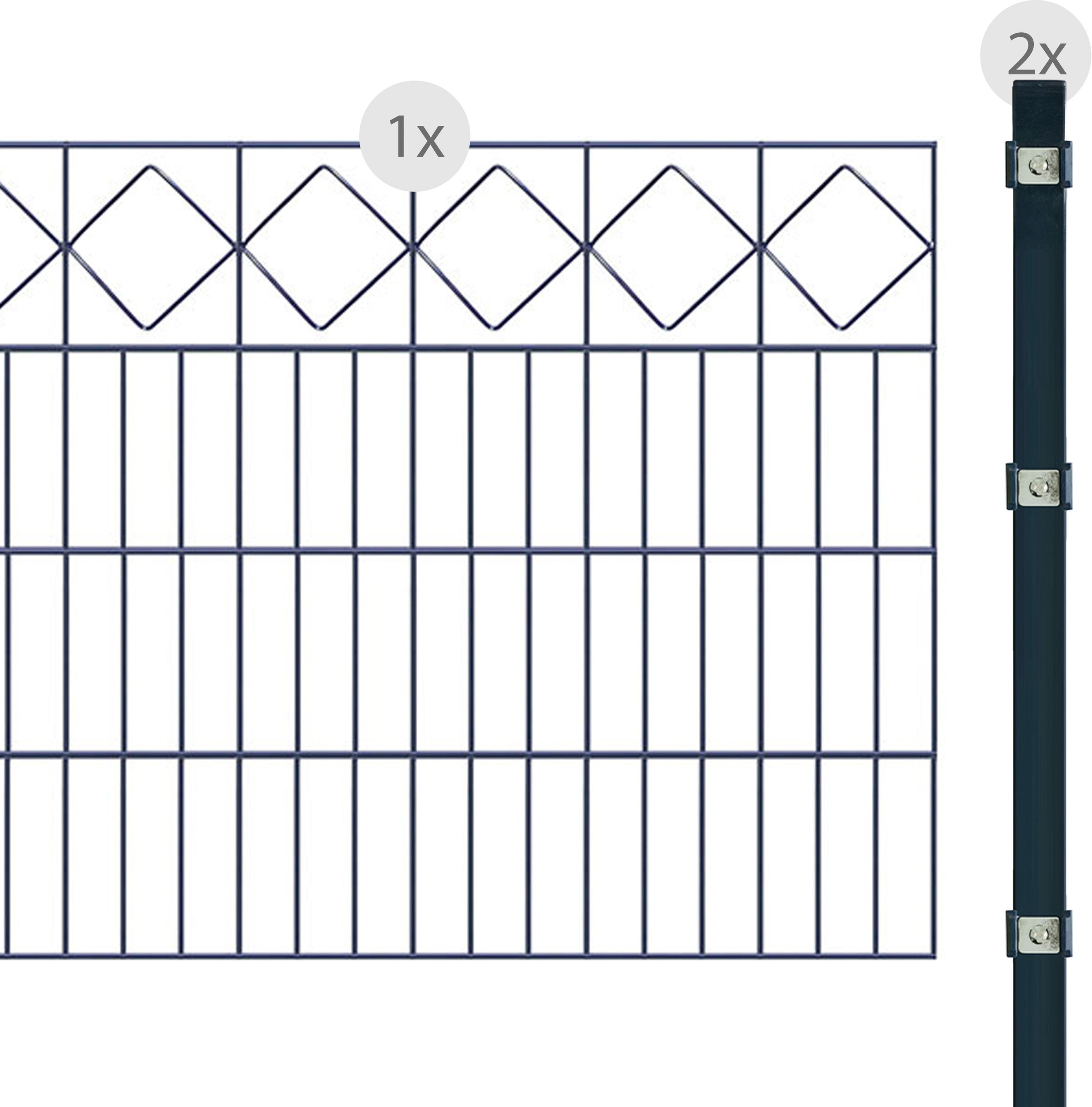 Arvotec Zaun »Karo«, mit Abdeckschienen, 83 cm, 2 m kaufen