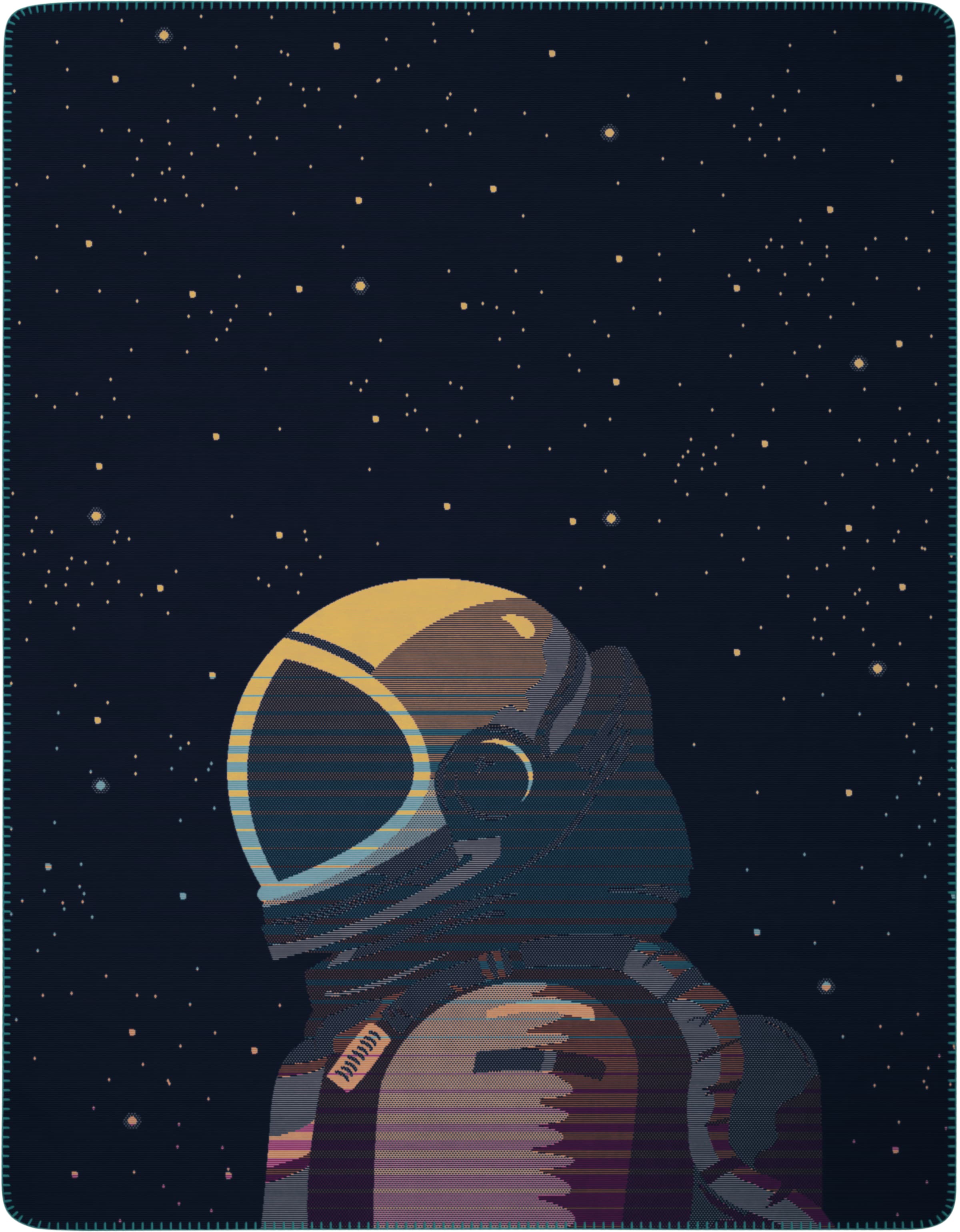 Biederlack Wohndecke "Wohndecke Astronaut" 150 x 200, mit Zierstich günstig online kaufen