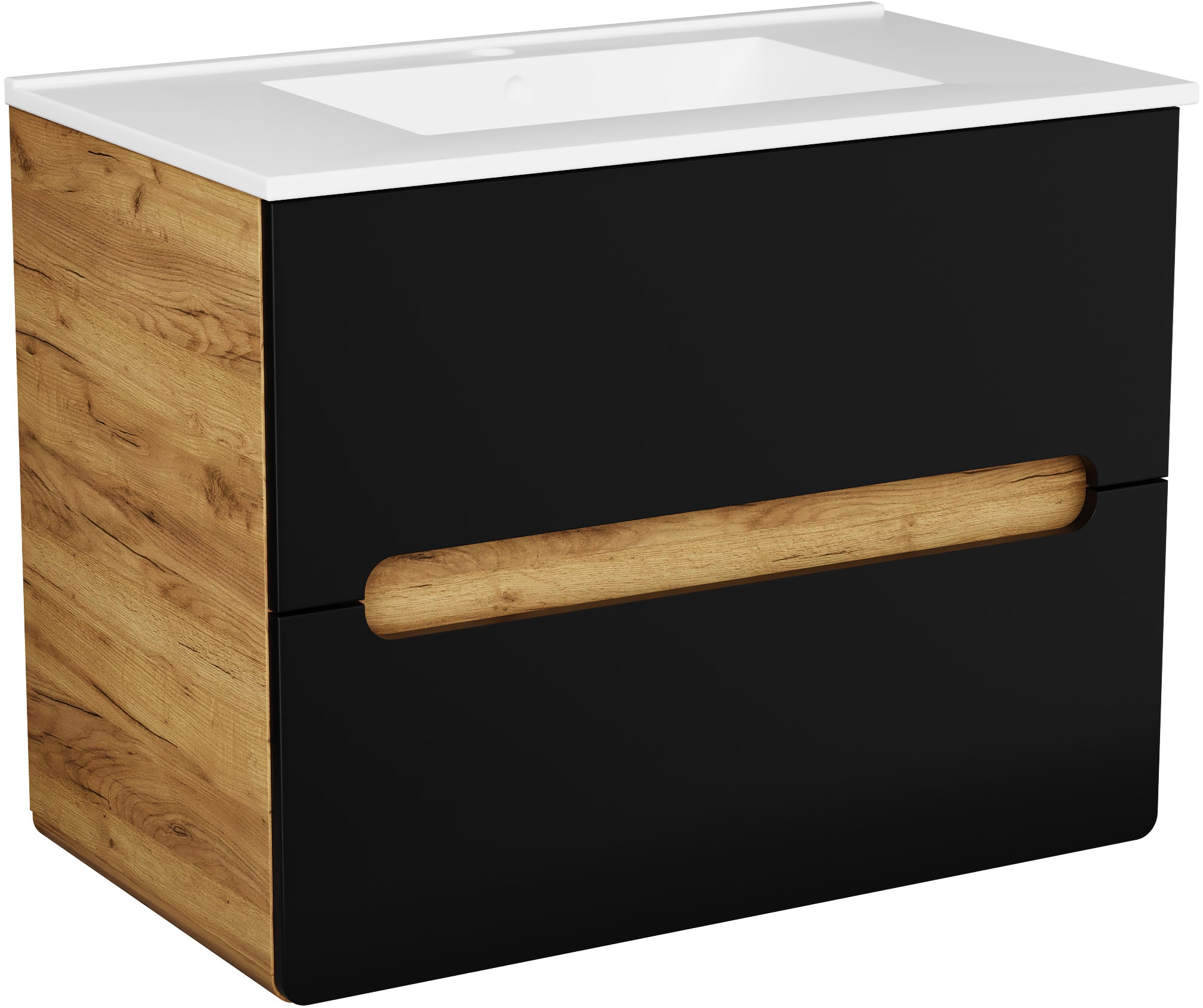 welltime Waschtisch "Lupo", Badschrank mit Waschbecken,Soft Close,in versch günstig online kaufen