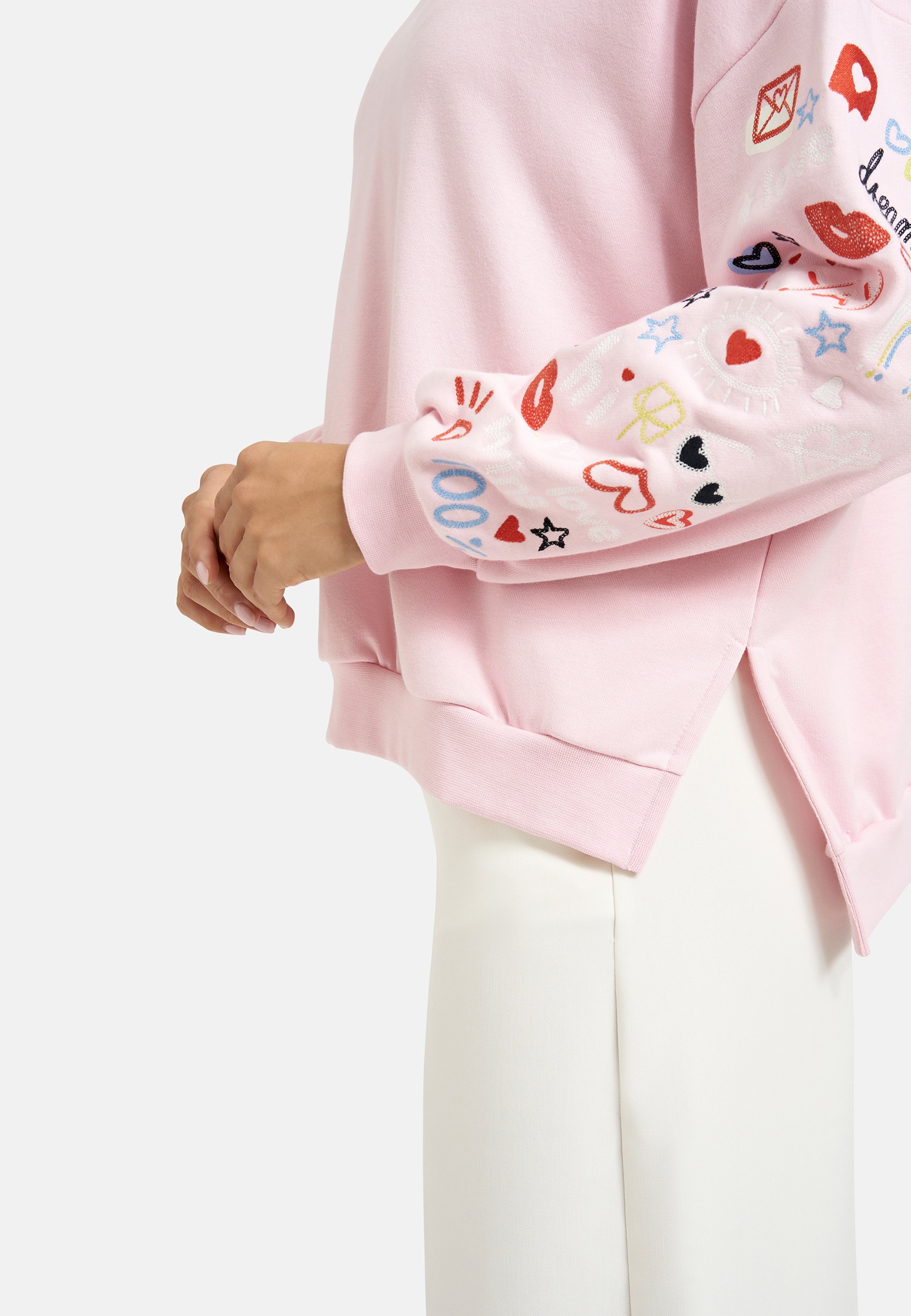 Smith & Soul Sweater , mit überschnittener Schulter & Seitenschlitze
