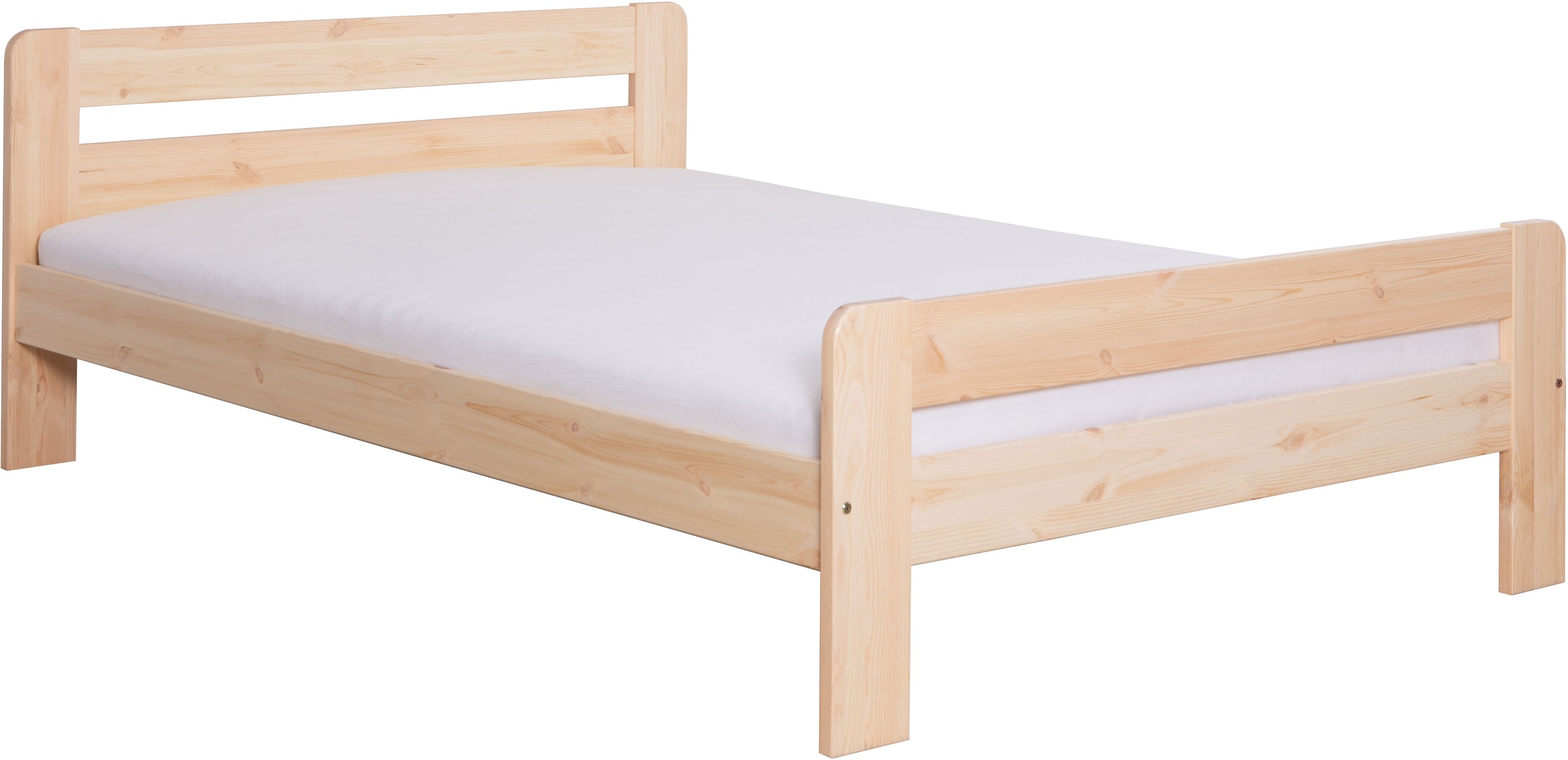 Ticaa Massivholzbett »"Bert", FSC®-zertifiziert (Kiefer), Jugendbett, mit Lattenrost«, (90x200cm, 100x200cm, 140x200cm), ideal für das Kinder- und Jugendzimmer, Massivholz