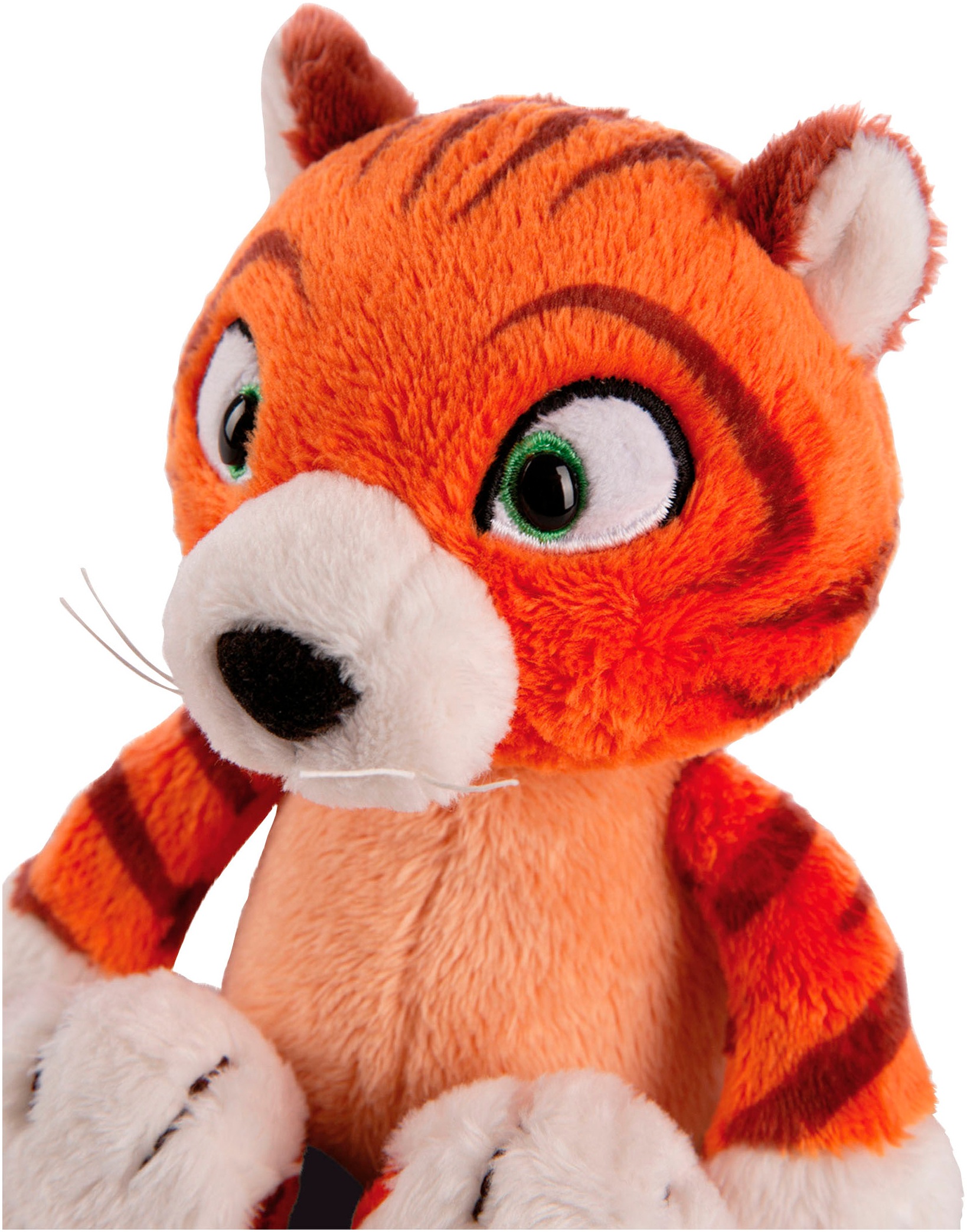 Nici Kuscheltier »Summer, Tiger Mandarina, 25 cm«, schlenkernd, enthält recyceltes Material (Global Recycled Standard)