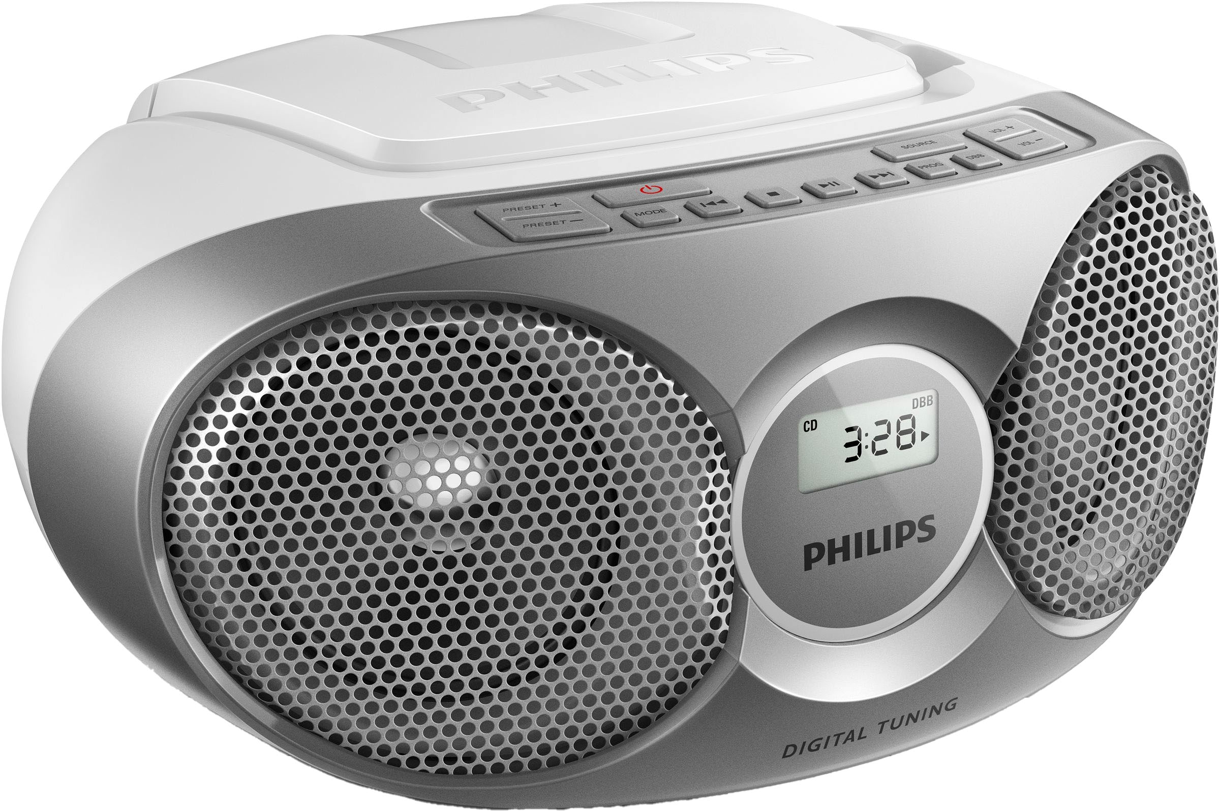 PHILIPS Radio "AZ215S", B:25,2cm H:12,4cm T:23,2cm, silber, Radios