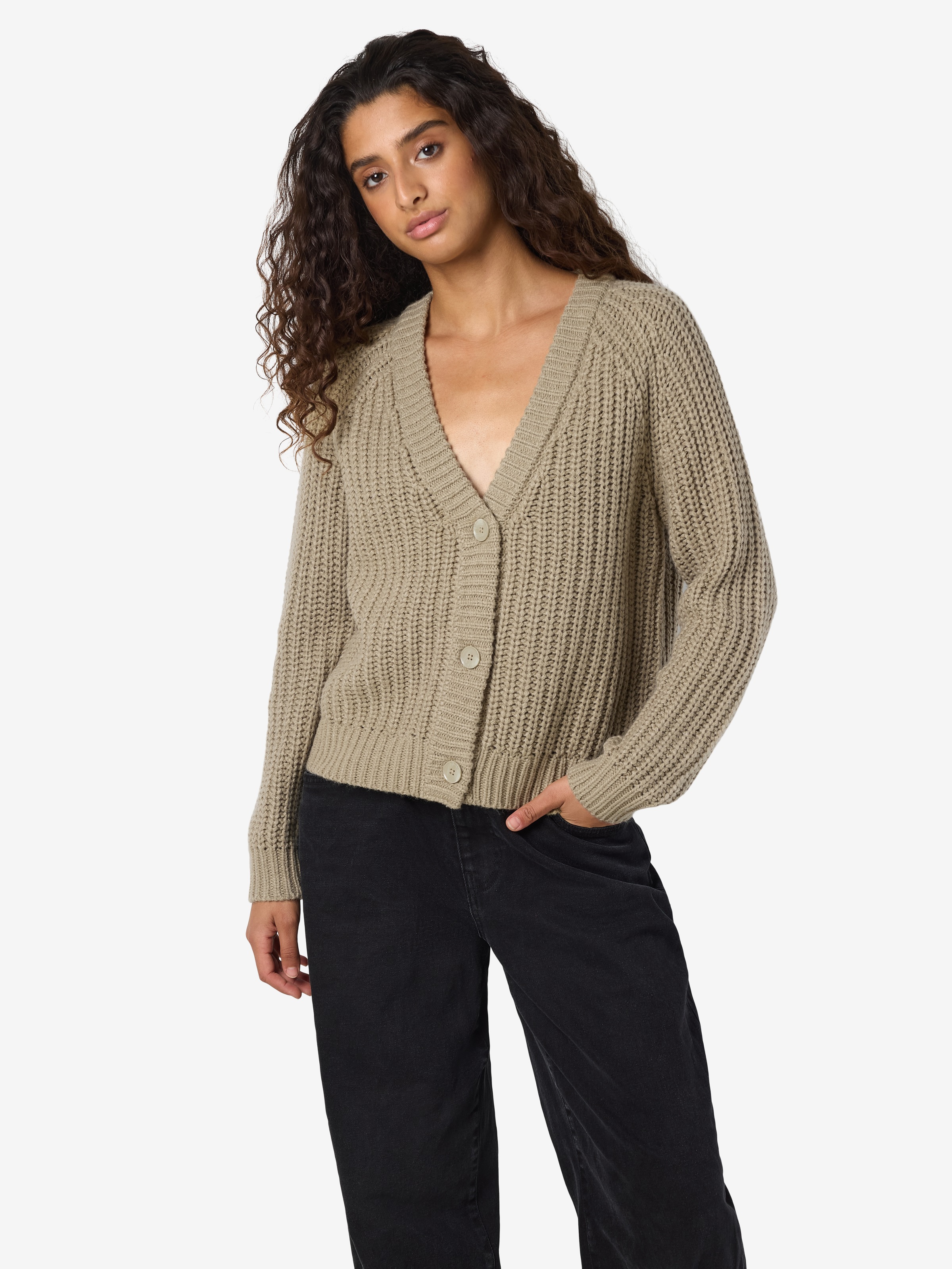 Noisy may Strickjacke "NMCHARLIE L/S V-NECK KNIT CARDIGAN NOOS" günstig online kaufen