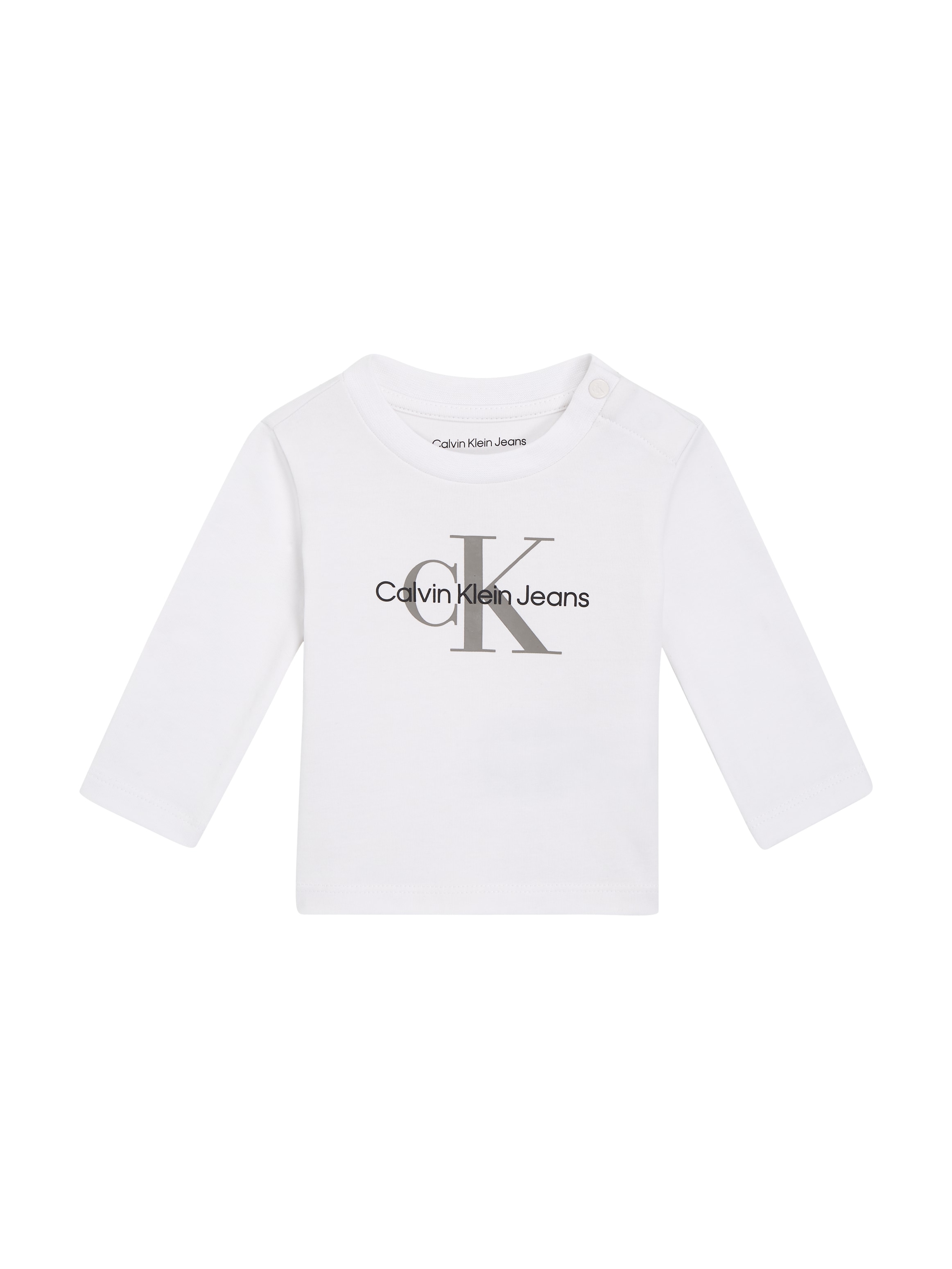 Calvin Klein Jeans Langarmshirt »MONOGRAM LS T-SHIRT«, für Babys bis 2 Jahre, mit großem Druck