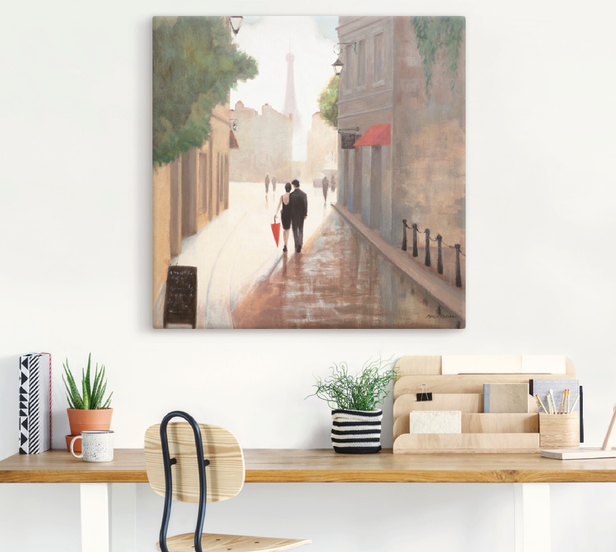 Artland Wandbild »Paris Romanze I«, Frankreich, (1 St.), als Leinwandbild, Poster, Wandaufkleber in verschied. Größen