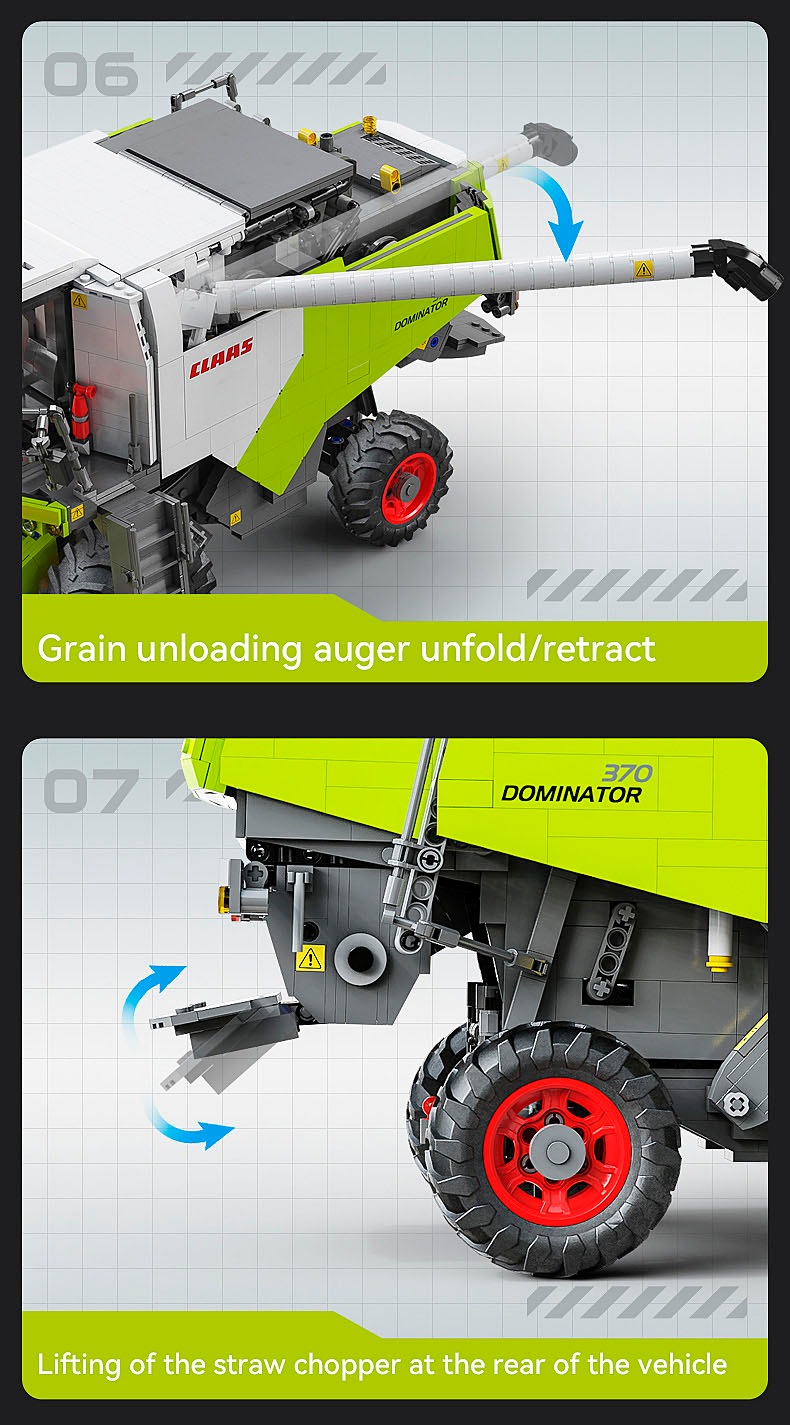 Jamara RC-Auto »CaDA, Claas Dominator 370 1:18 2,4GHz Bricks«, (4567 tlg.)