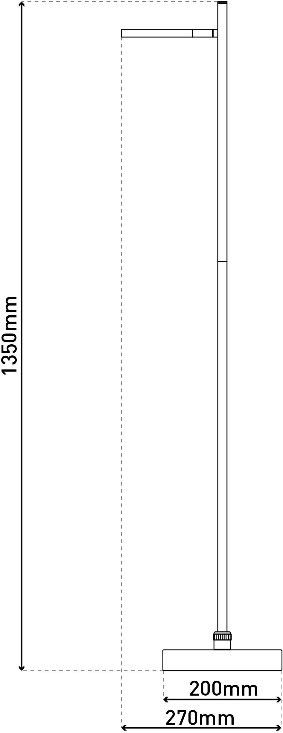 näve LED Stehlampe »Lupa«, 1 flammig, Leuchtmittel LED-Modul | LED wechselbar, Akkuleuchte, USB-C Kabel, schwarz, dimmbar(Touch), Schirm drehbar