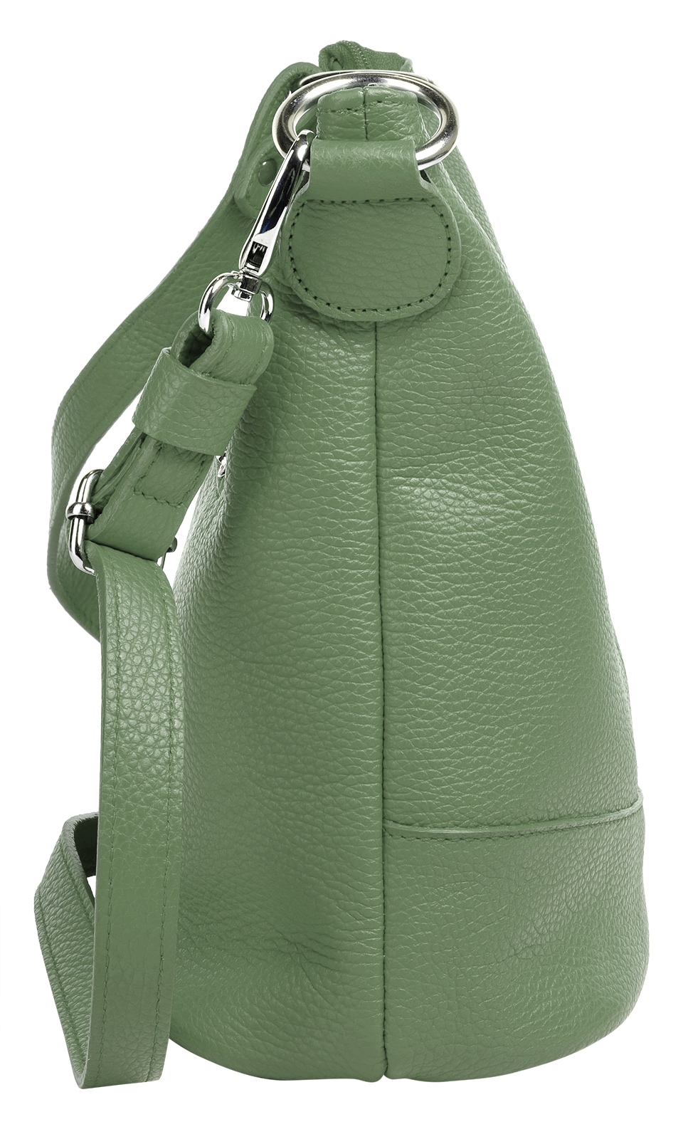 Cluty Umhängetasche, echt Leder, Made in Italy
