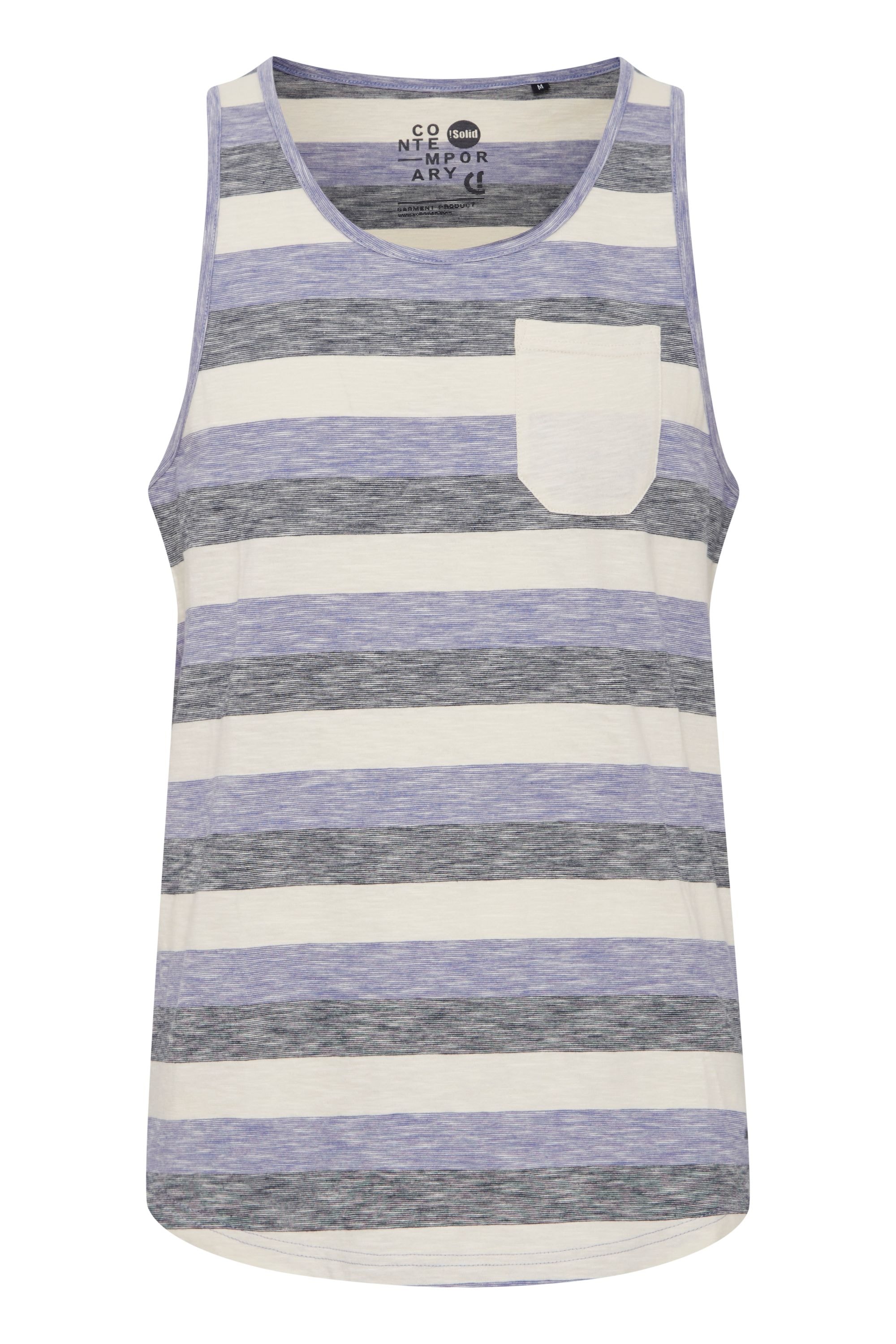 SOLID Herren Longtop "Tanktop SDWhicco", blau, Gr. XL, Obermaterial: 100% Baumwolle CO., Tops