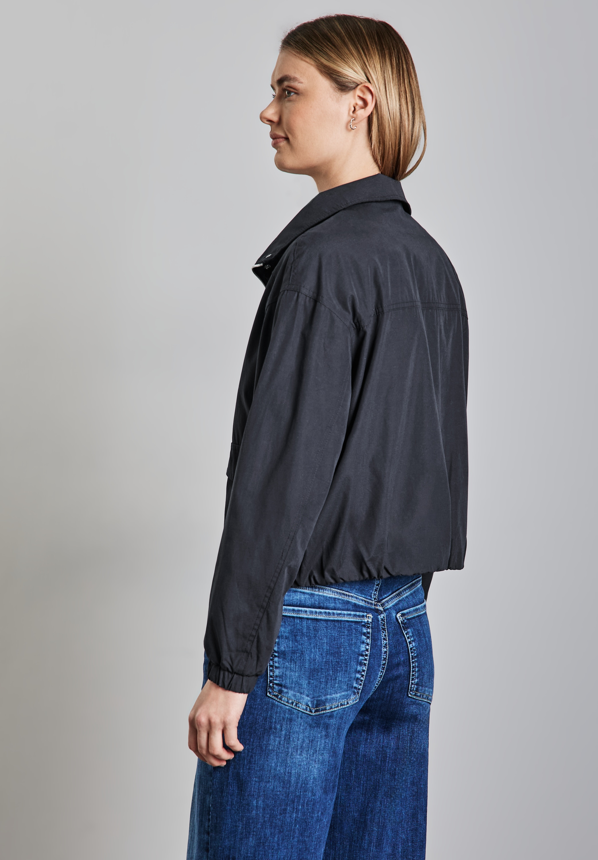 STREET ONE Kurzjacke, ohne Kapuze, aus softem Materialmix