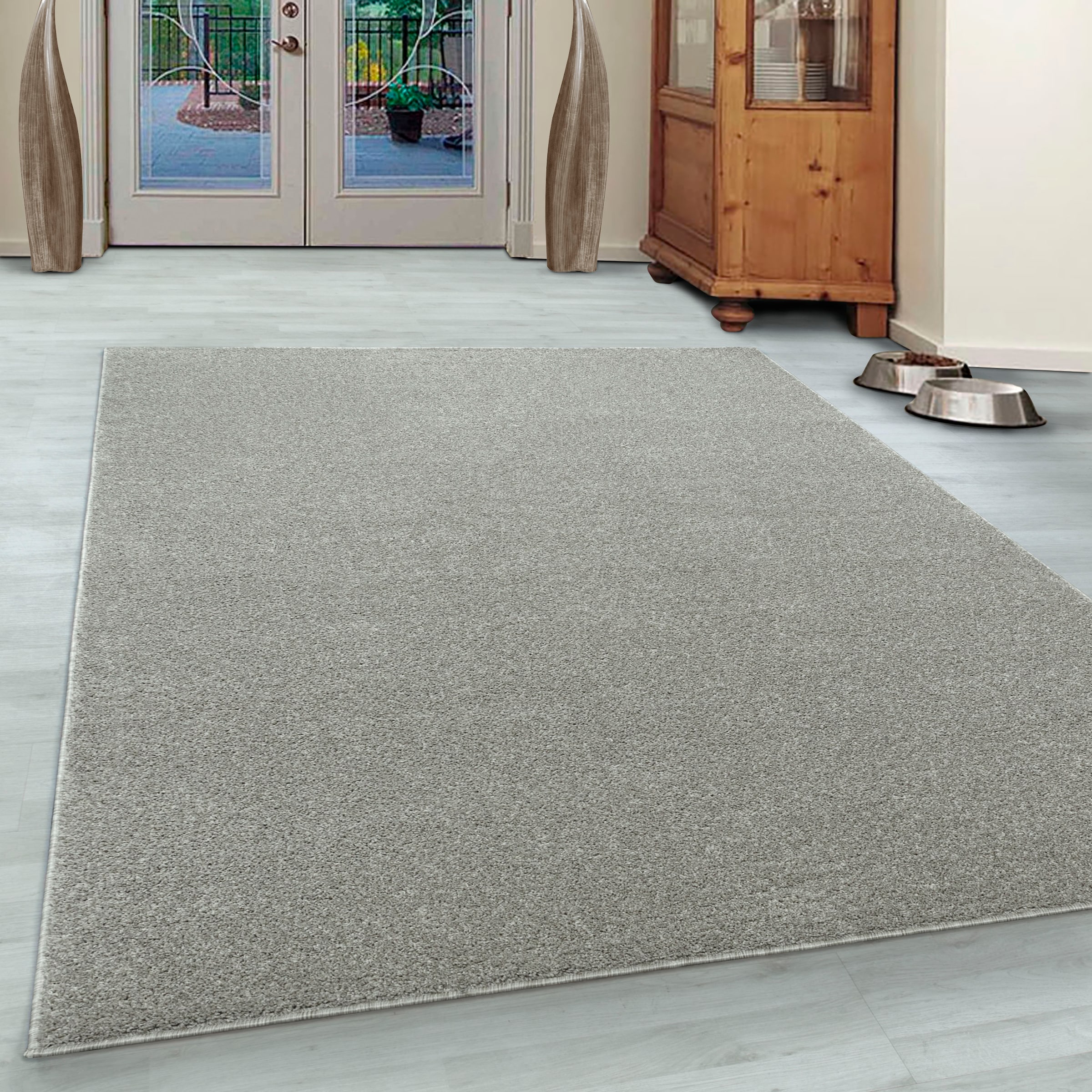 Ayyildiz Teppiche Teppich "ATA, auch als Läufer und in rund" rechteckig 10 mm Höhe Kurzflor, uni, große Farbauswahl, robust, Fußbodenheizungsgeeignet
