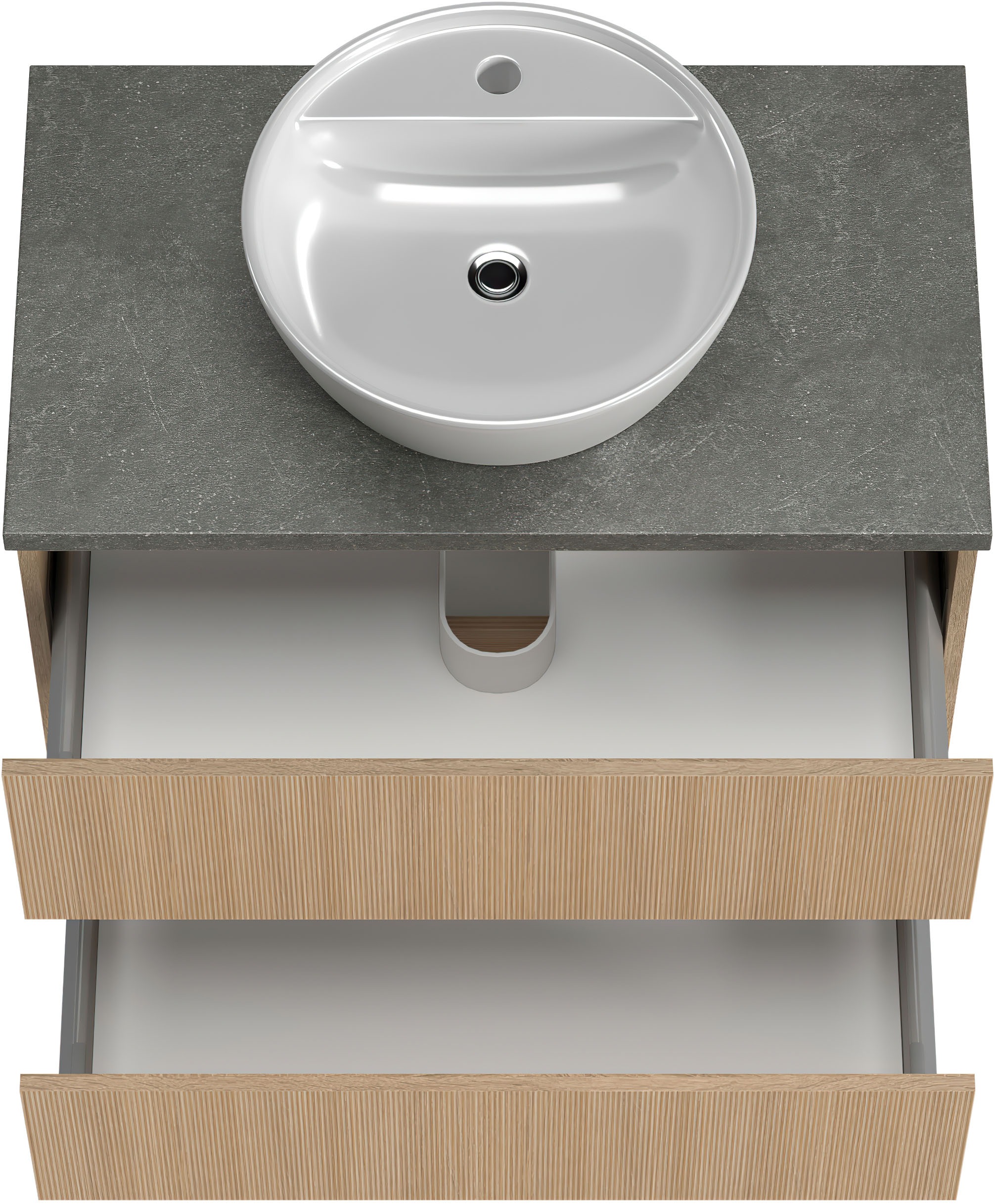 welltime Badmöbel-Set »Eixo«, Set 110 cm breit, Badmöbel mit LED-Beleuchtung