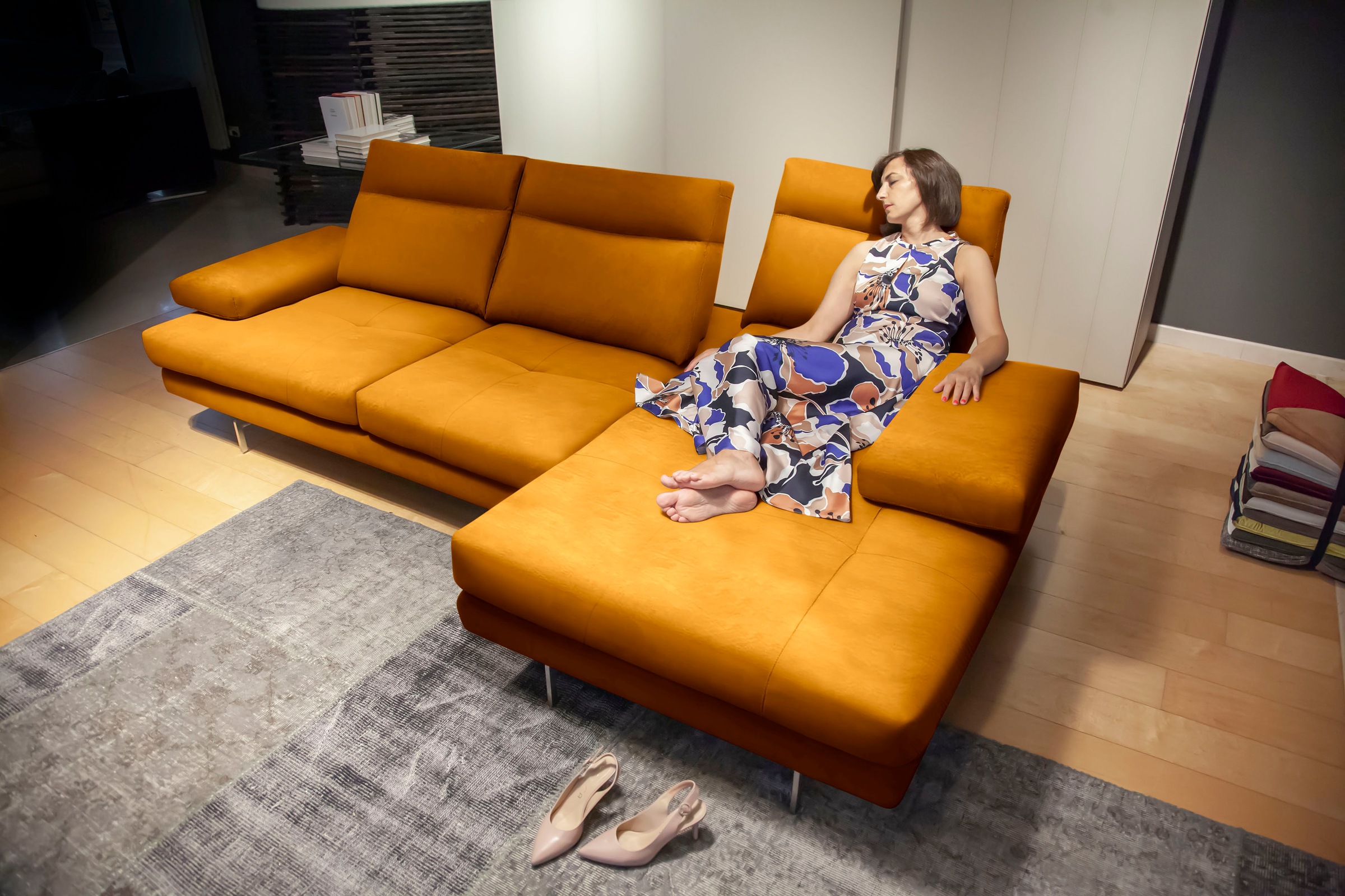 CALIA ITALIA Ecksofa "Toby Wing, L-Form, Designsofa mit sensationellem Sitz günstig online kaufen