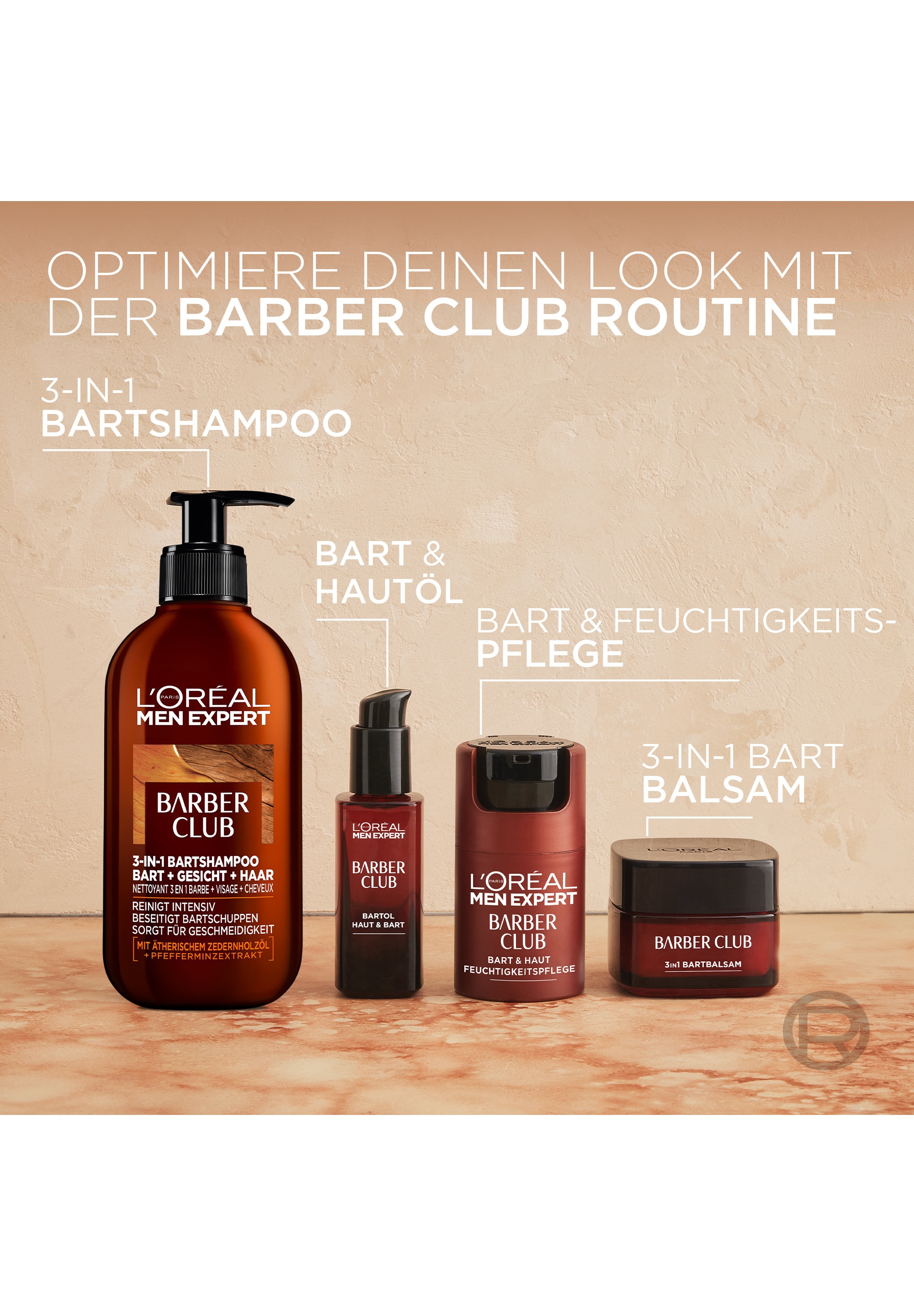 L'ORÉAL PARIS MEN EXPERT Bartshampoo »BARBER CLUB 3-IN-1 BARTSHAMPOO« für einen geschmeidigen Bart
