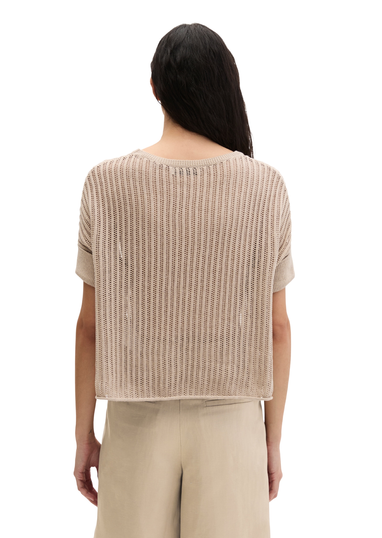 Marc O'Polo Strickpullover »aus Organic Cotton-Leinen-Mix«