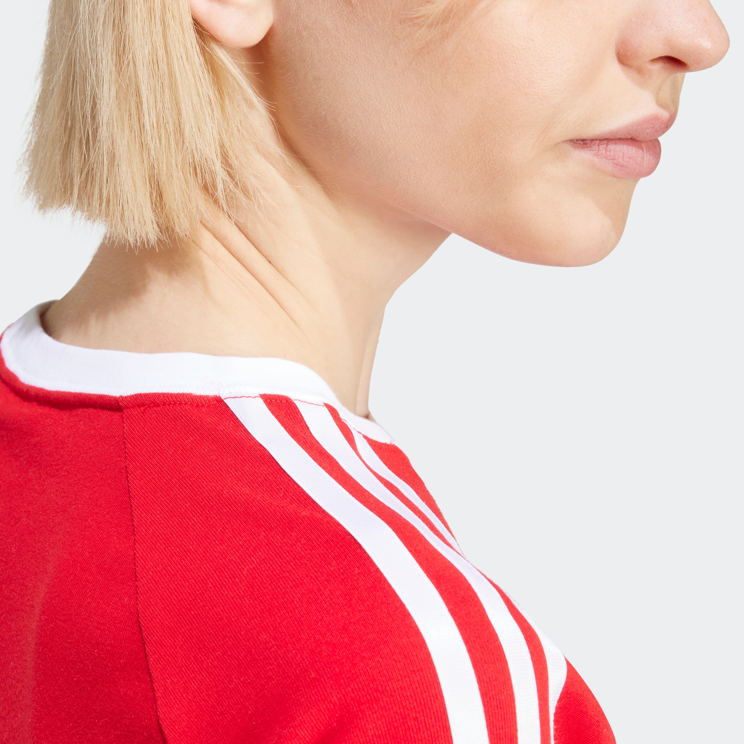 adidas Originals T-Shirt »3 S BABY TEE«, Cropped drei Streifen Shirt