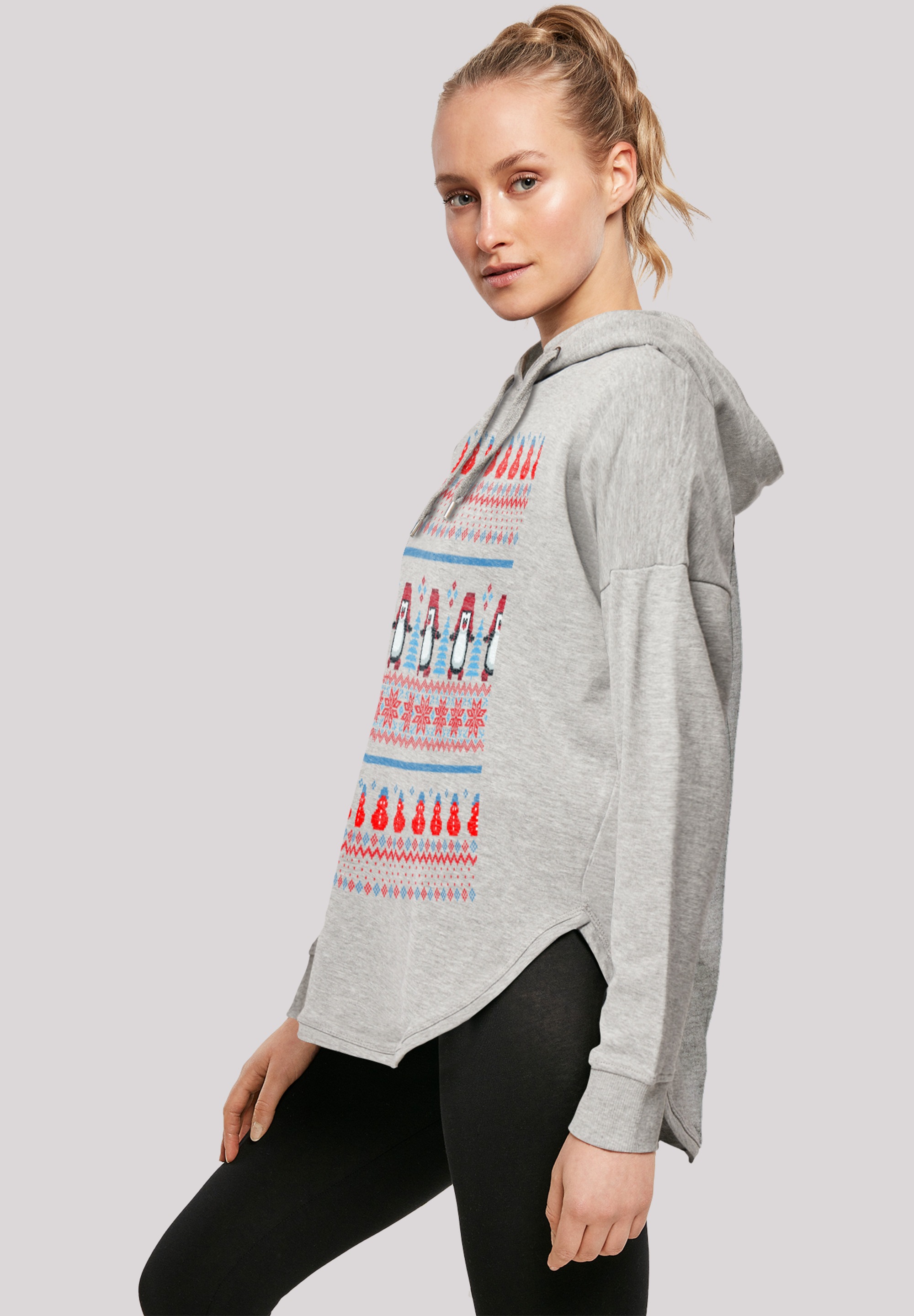 F4NT4STIC Kapuzenpullover »Christmas Pinguin Muster«, Print