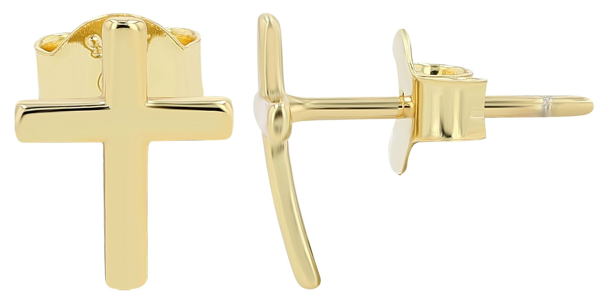 Adelia´s Paar Ohrhänger »Damen Ohrringe – Ohrstecker Kreuz aus 925 Silber« Zum Verschenken – passend für viele Anlässe