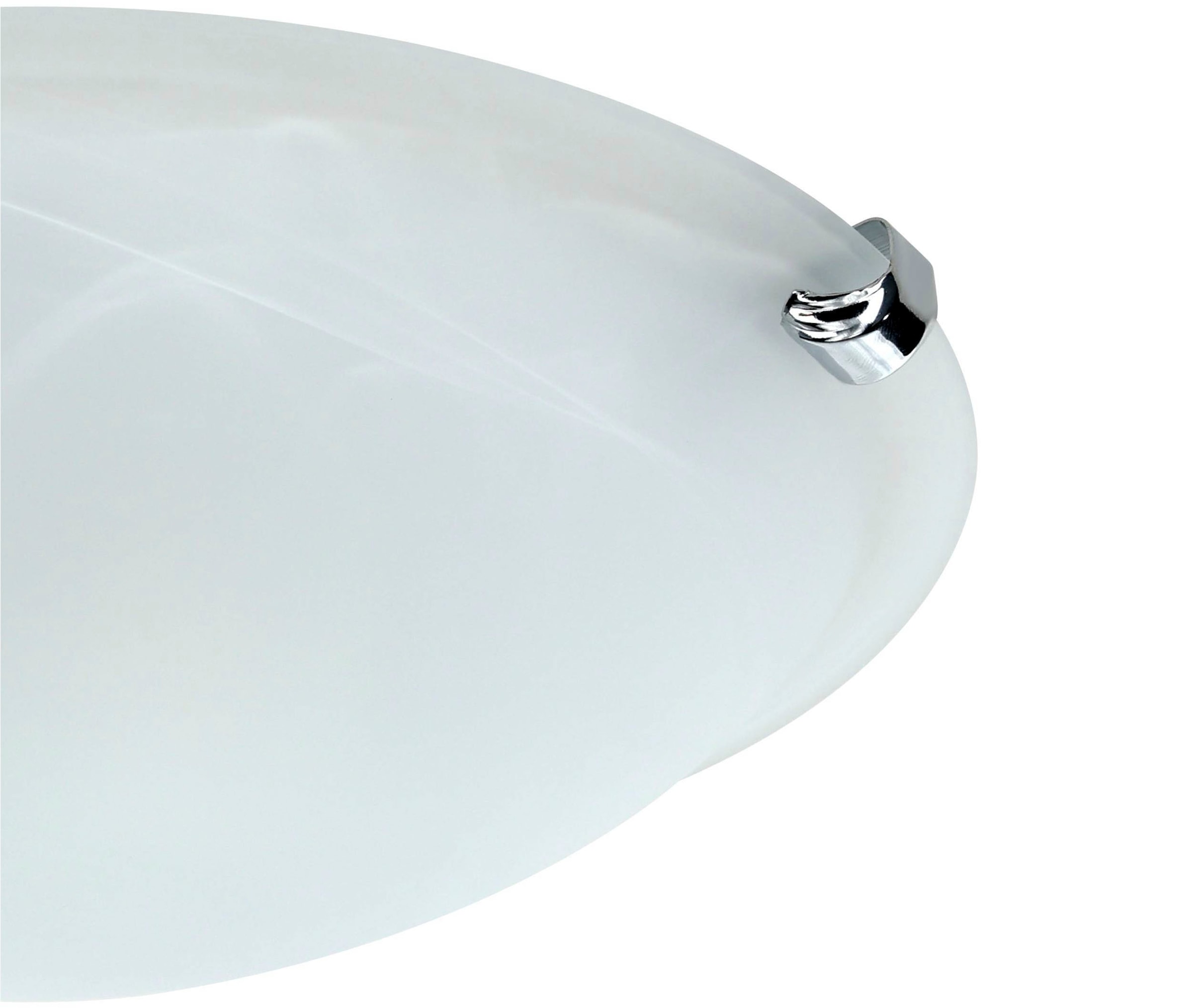 EGLO LED Deckenleuchte »SALOME Deckenlampe, Wohnzimmerlampe, Beleuchtung«, 1 flammig, Leuchtmittel E27 | ohne Leuchtmittel, Deckenleuchte klassisch, aus Metall und Alabaster-Glas, E27, Ø 30 cm