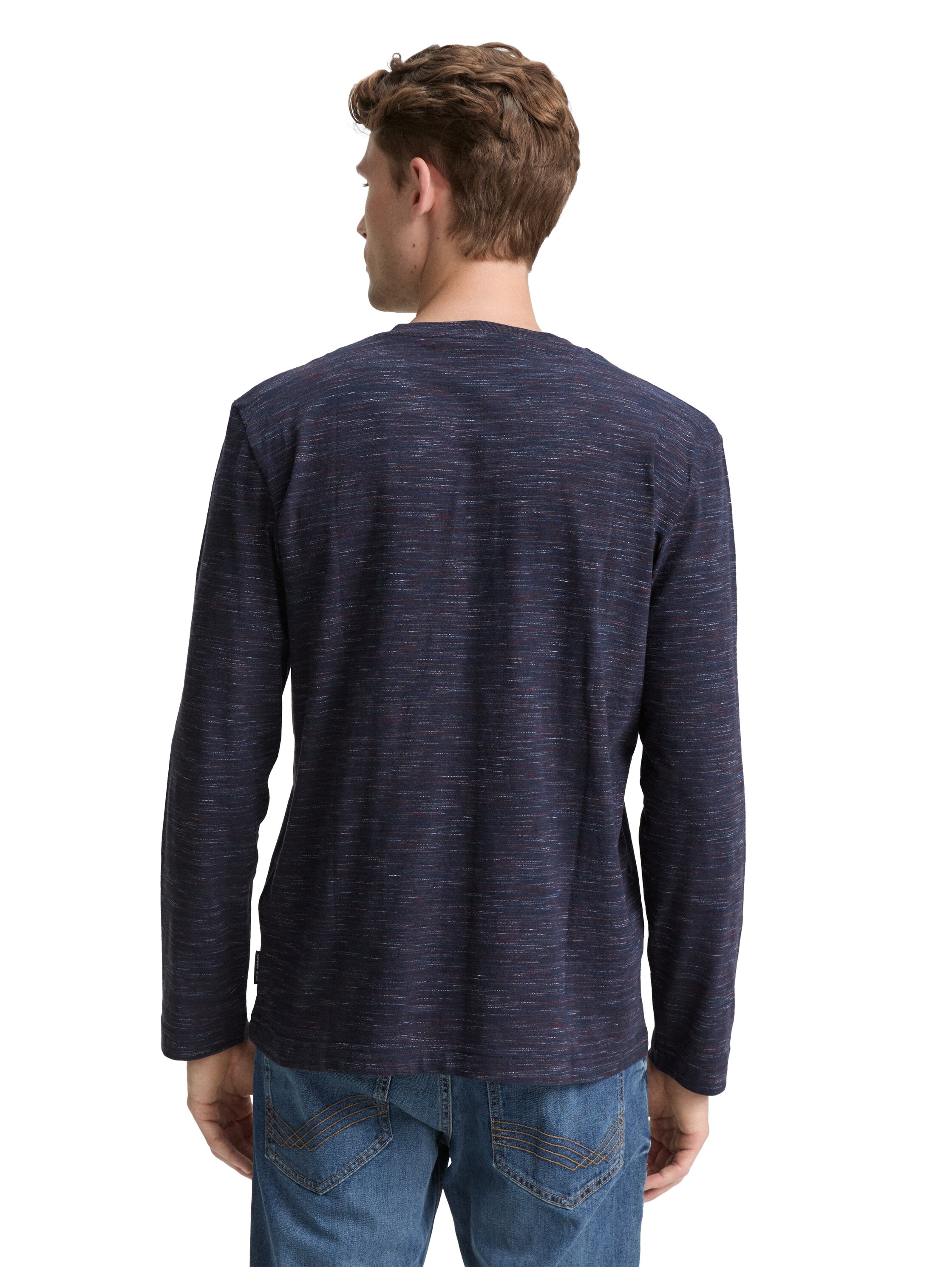 TOM TAILOR Langarmshirt, in Melange Optik günstig online kaufen