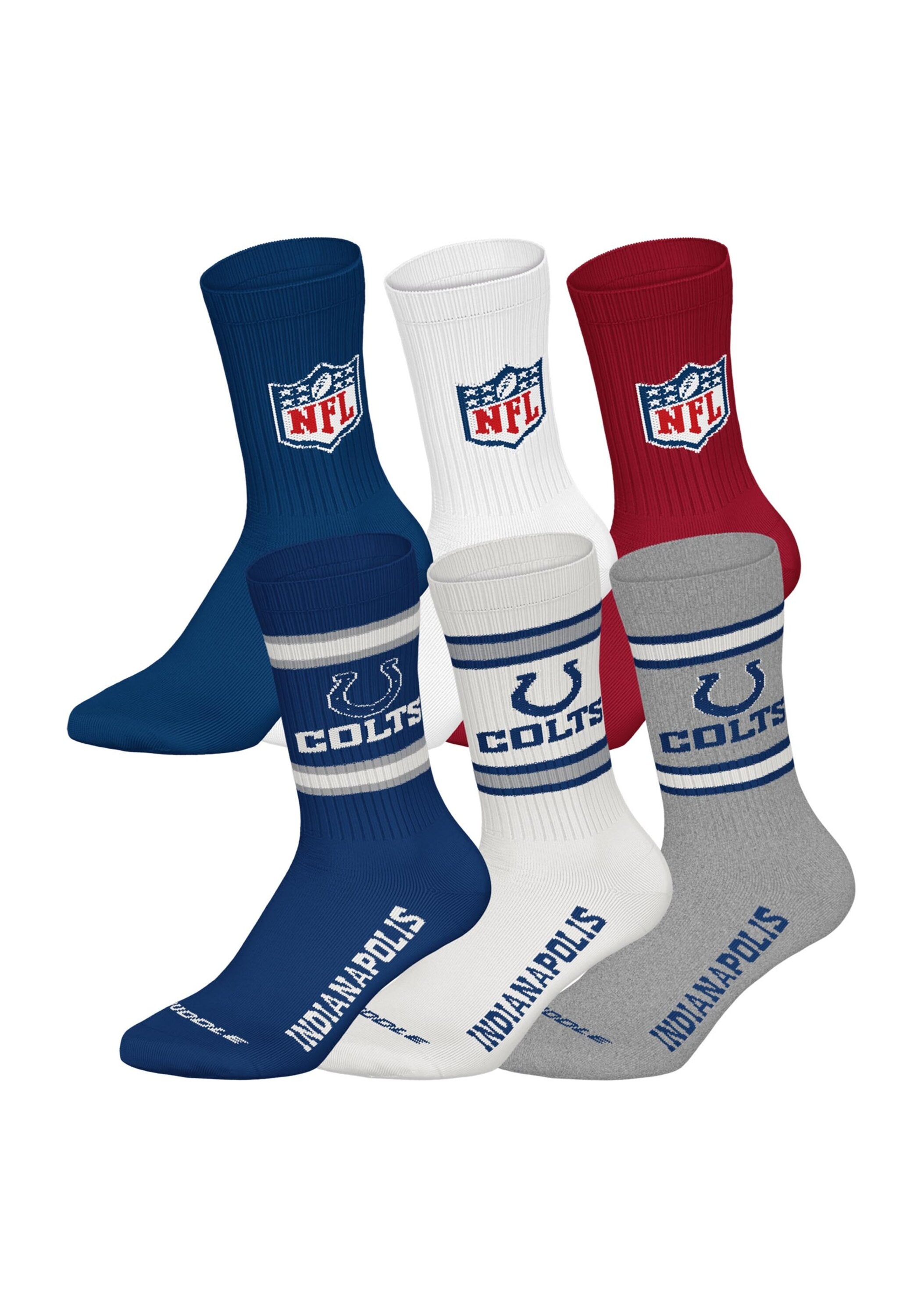 NFL Kurzsocken "Socken NFL 6Pack Crew Socks 6er Pack"