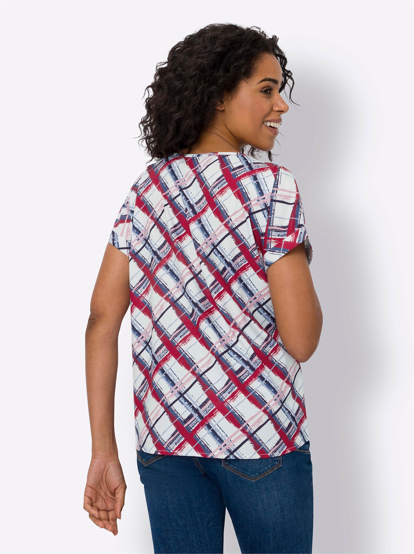 Classic Basics Women's Pullover Blouse Red Size 50 2