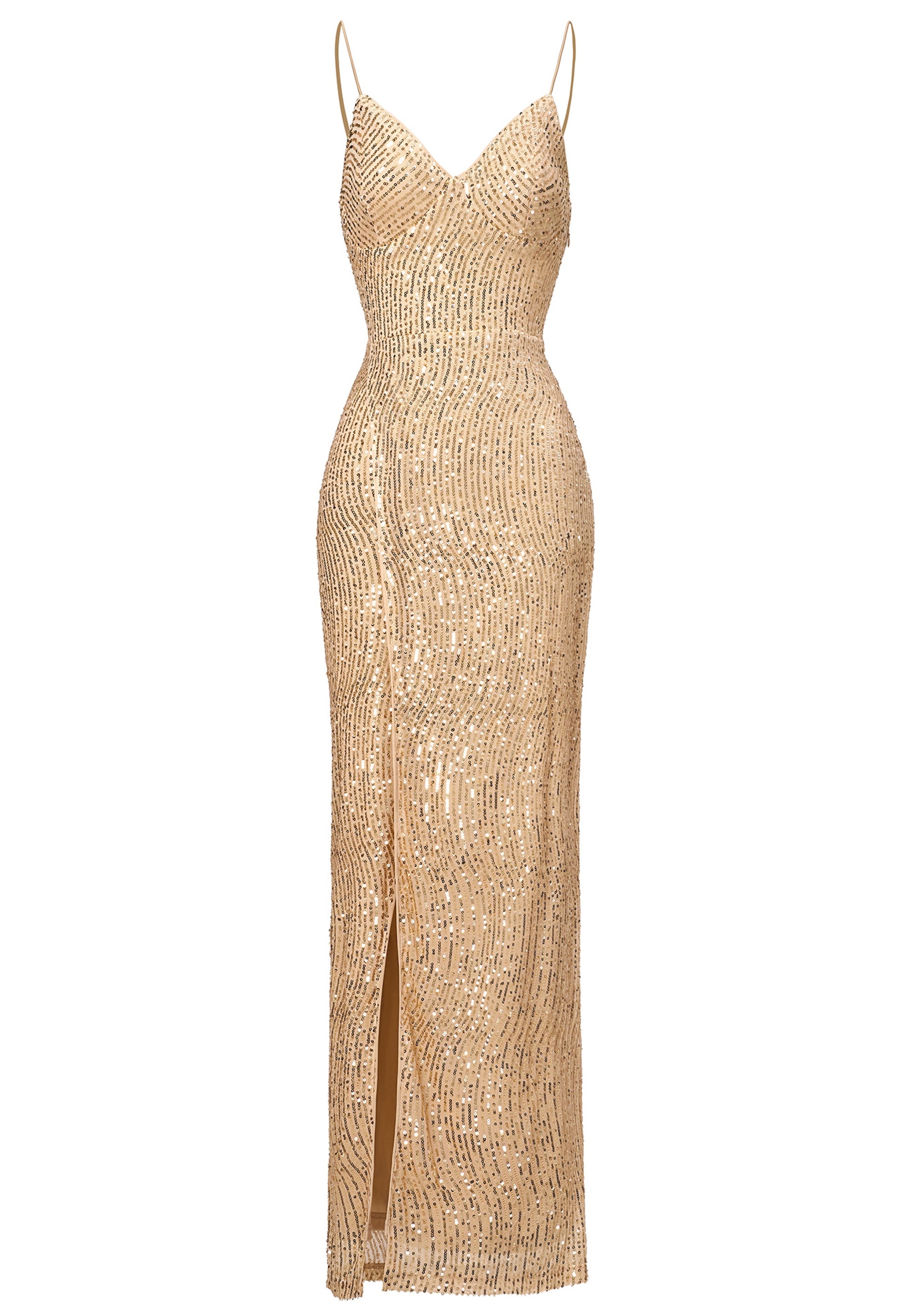 Moda Minx Jerseykleid »Grace Long Dress«, mit stilvollem Beinschlitz