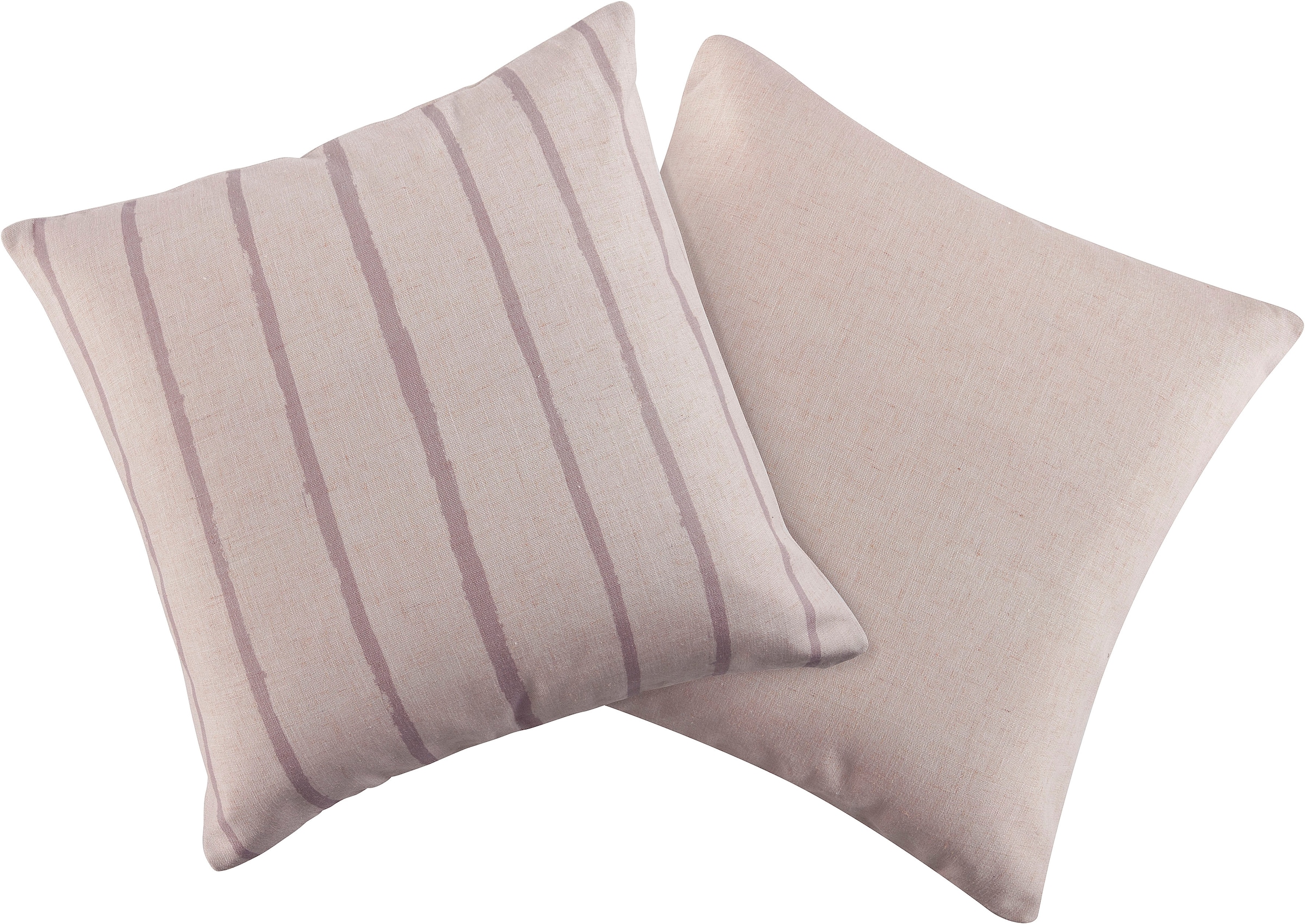 LeGer Home by Lena Gercke Dekokissen "Zayla" Edler Leinenlook, Kissenhülle günstig online kaufen