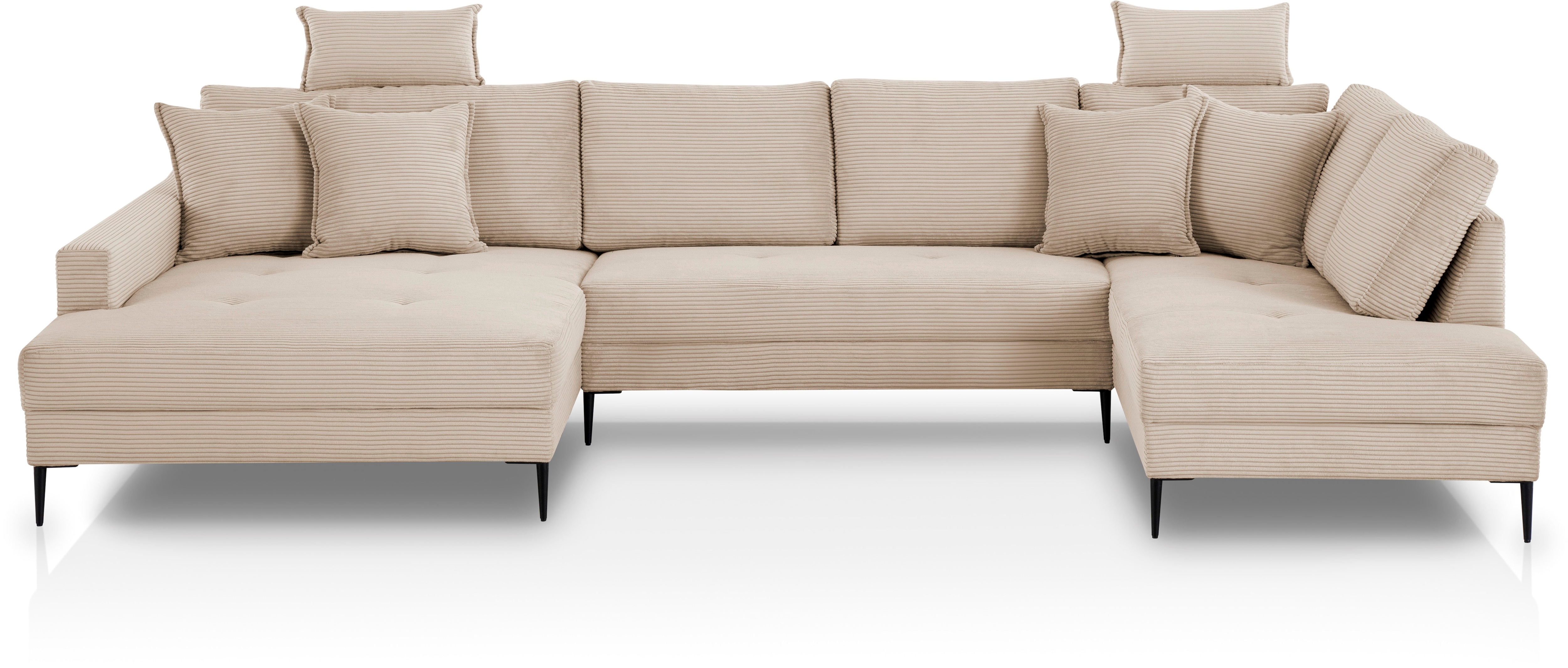 OTTO home Wohnlandschaft "Summer" U-Form, B: 360cm in Cord & Struktur