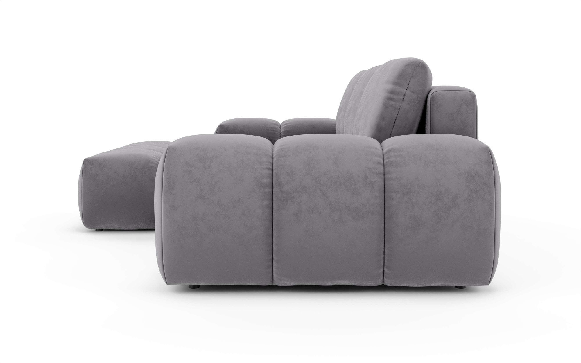 INOSIGN Ecksofa »AZITA klein optionale Schlafsofa mit Bettkasten, B/T/H: 270/166,5/84cm«, L-Form mit Wellenunterfederung, Bubble-Optik