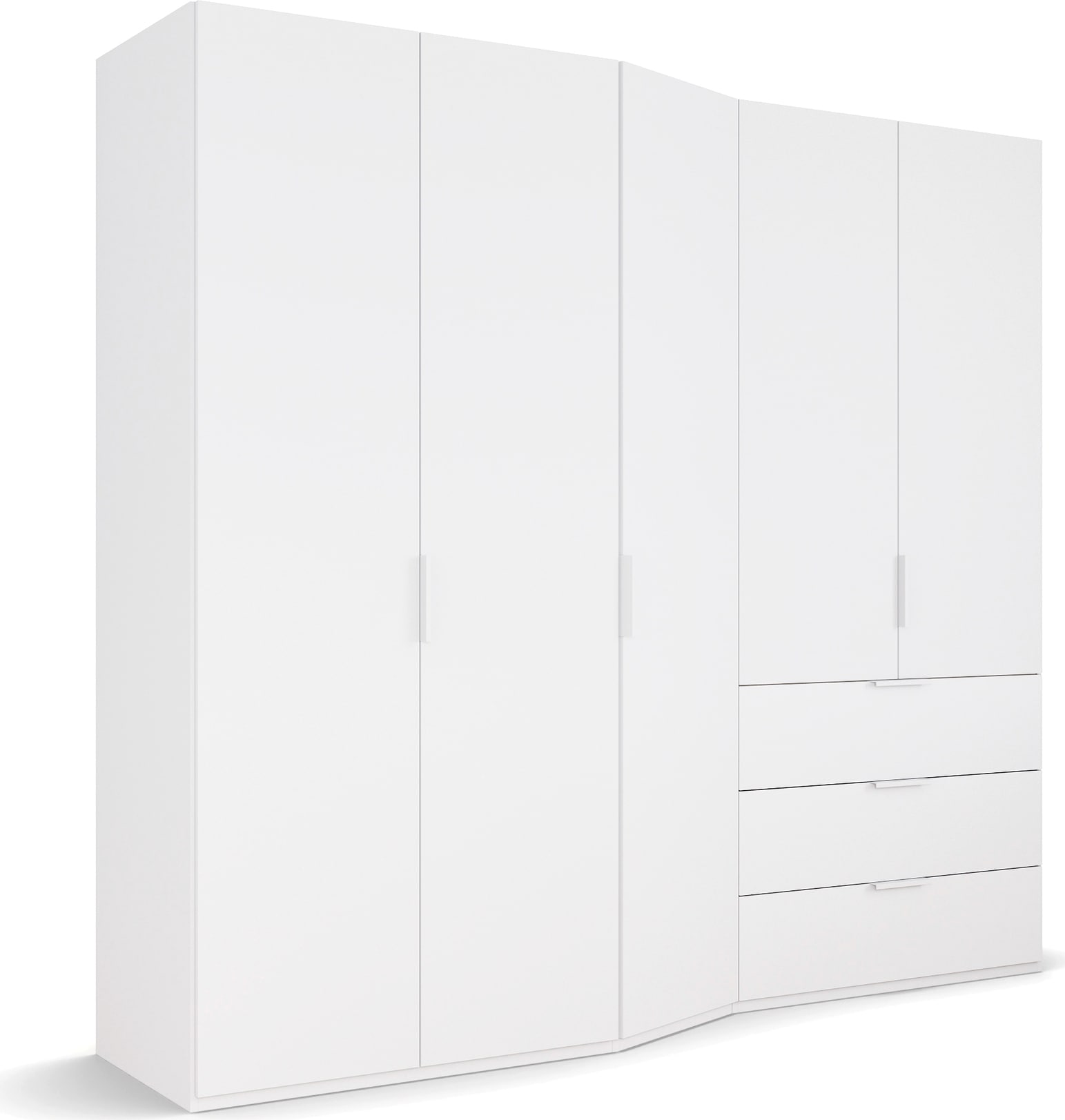 rauch 1100000002199 "Kleiderschrank Schrank Garderobe Wäscheschrank WAVE" Breiten 247/297 cm, Höhe 222 cm, inkl. SOFT-CLOSE-FUNKTION, in 2 unterschiedlichen Tiefen, mit Soft-Close Funktion MADE IN GERMANY