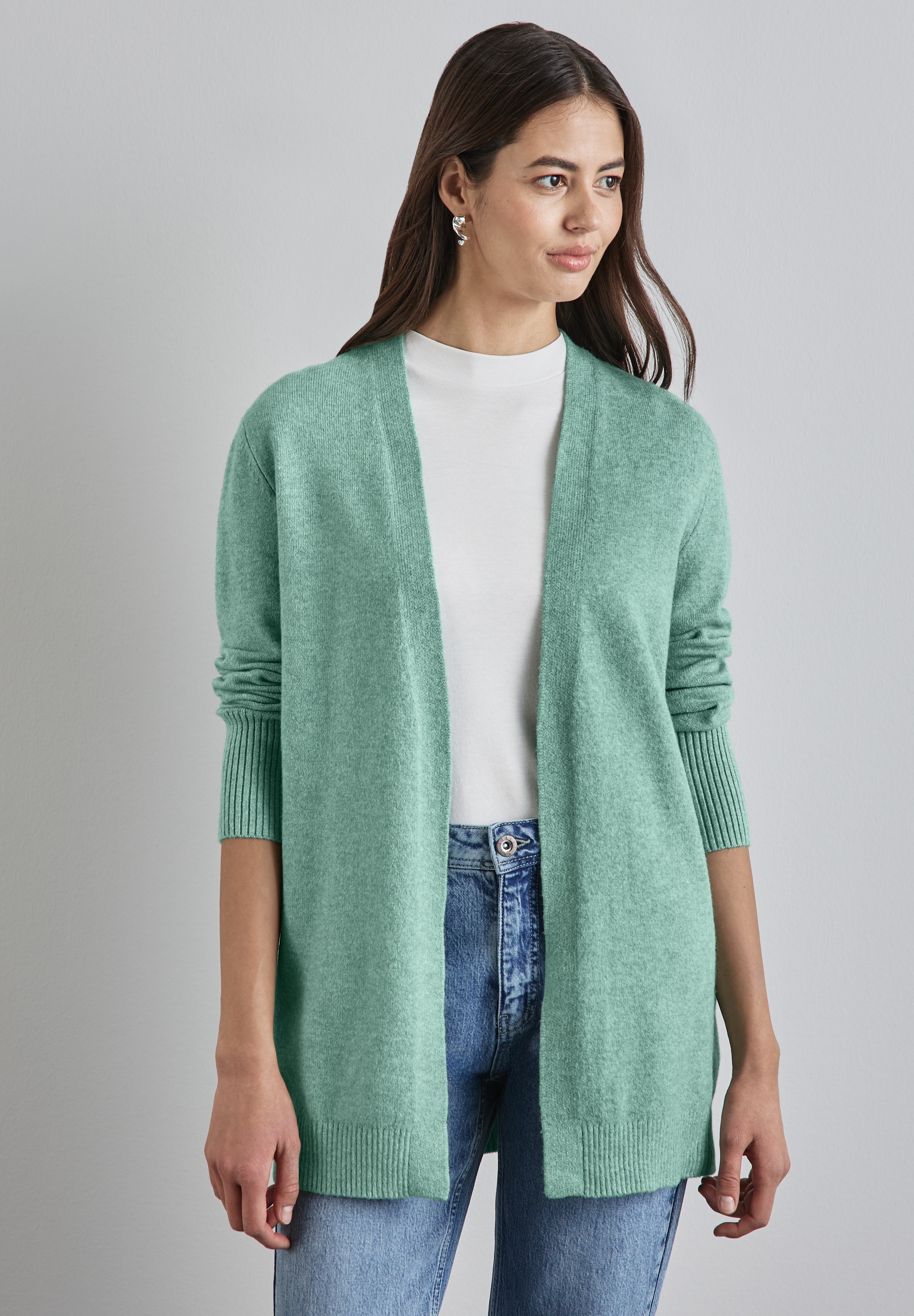 Cardigan, im soften Baumwoll-Mix