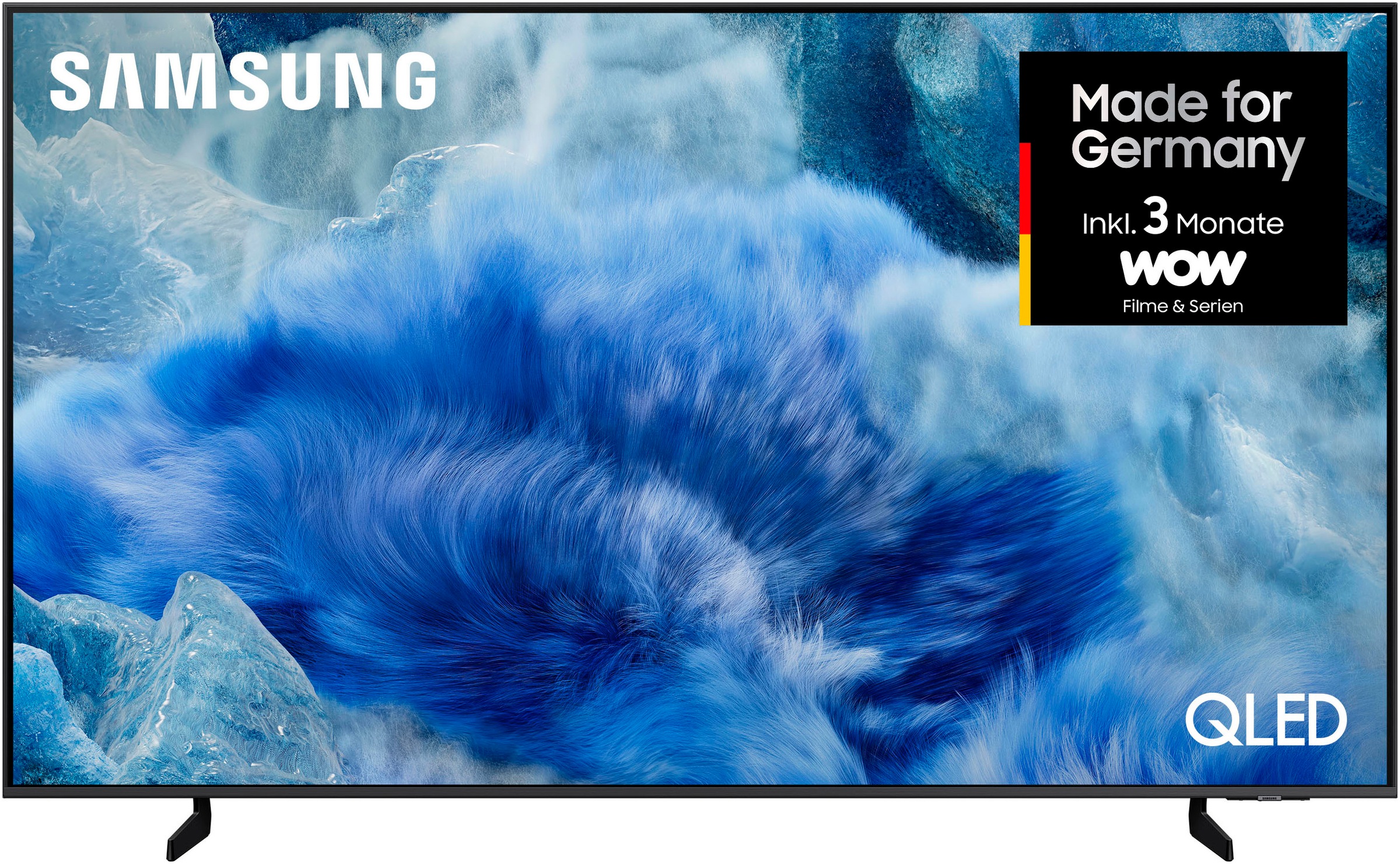 SAMSUNG QLED-Fernseher "GQ85Q8FAAU QLED-Fernseher", Energieeffizienz: E (A-G), schwarz, 85 ″, Fernseher, Quantum HDR+, Knox Security, Art Store, 3D Sound, Gaming Hub, AI TV