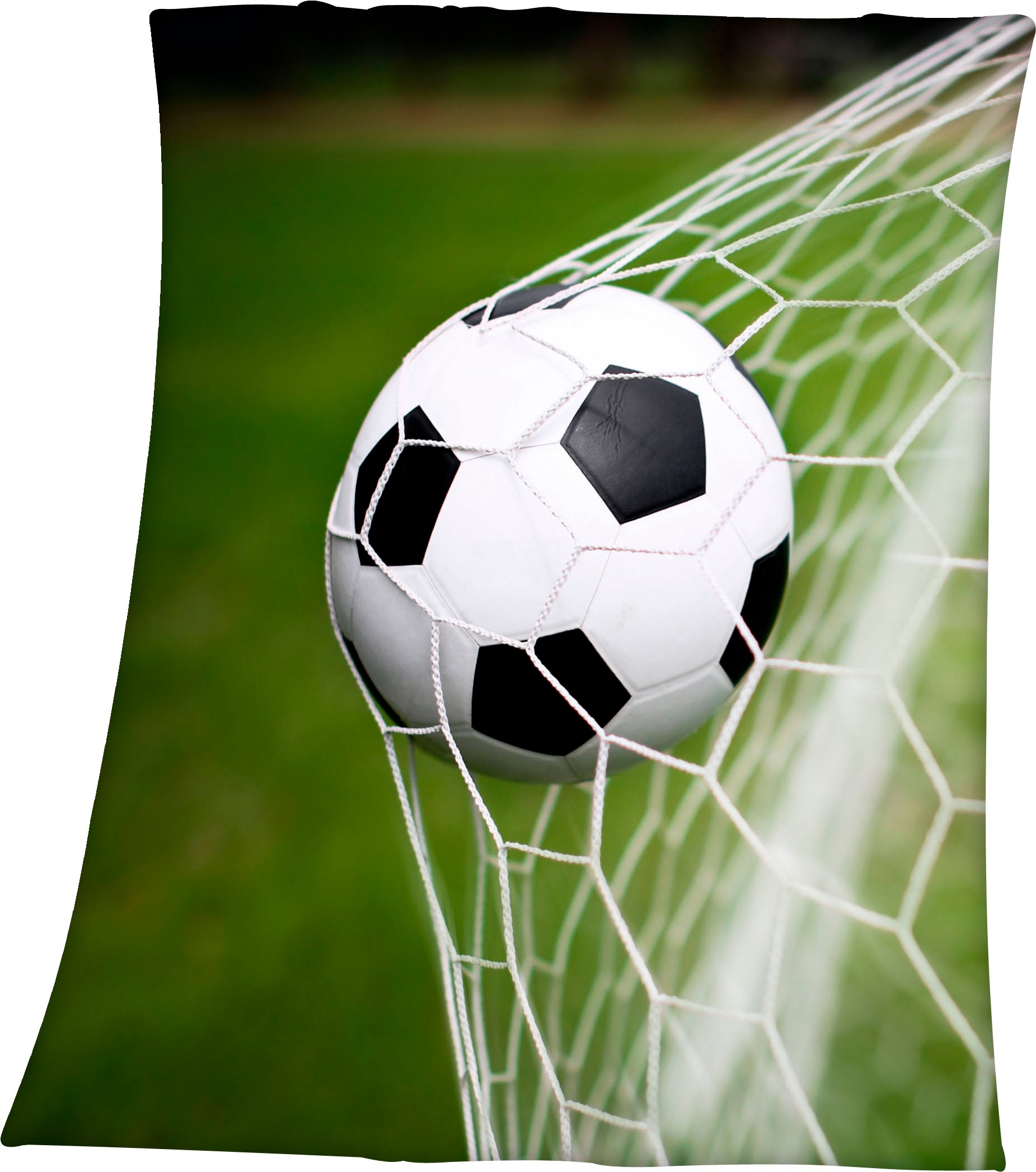Netz«, auf »Fußball im Rechnung Motiv, mit Young tollem Fußball | Kinderdecke Herding Collection Kuscheldecke BAUR