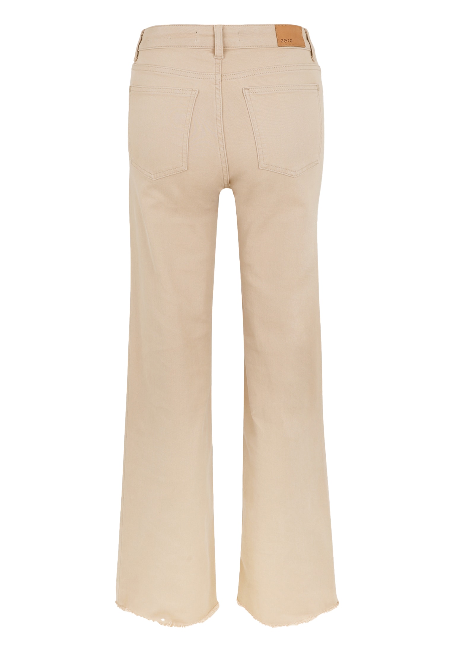 Zero Slim-fit-Jeans »zero Jeans Wide Leg Style WITNEY beige 32 Inch«