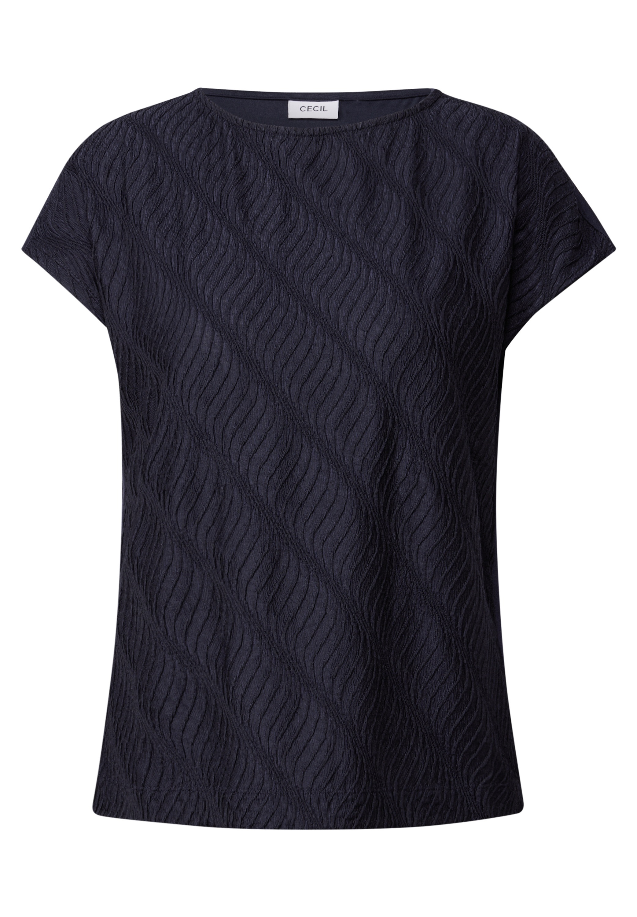 Cecil T-Shirt, mit U-Boot-Ausschnitt