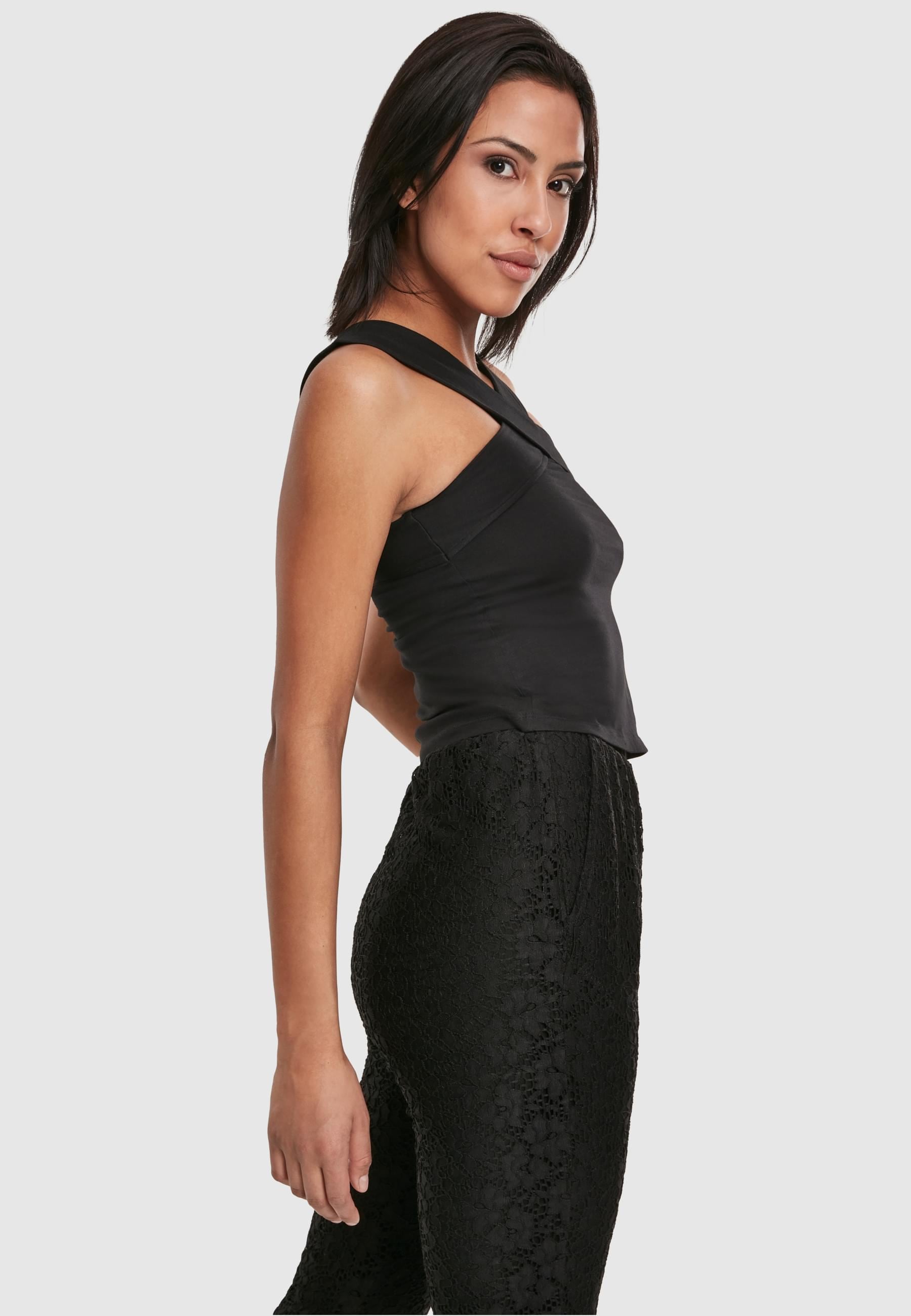 URBAN CLASSICS Muskelshirt »Urban Classics Damen Ladies Cross Top«, (1 tlg.)