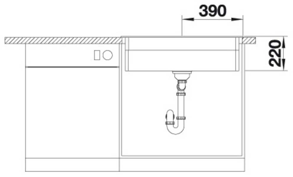Blanco Granitspüle »ETAGON 8« 1 Stk. tlg. inklusive 2 Gratis ETAGON-Schienen aus Edelstahl