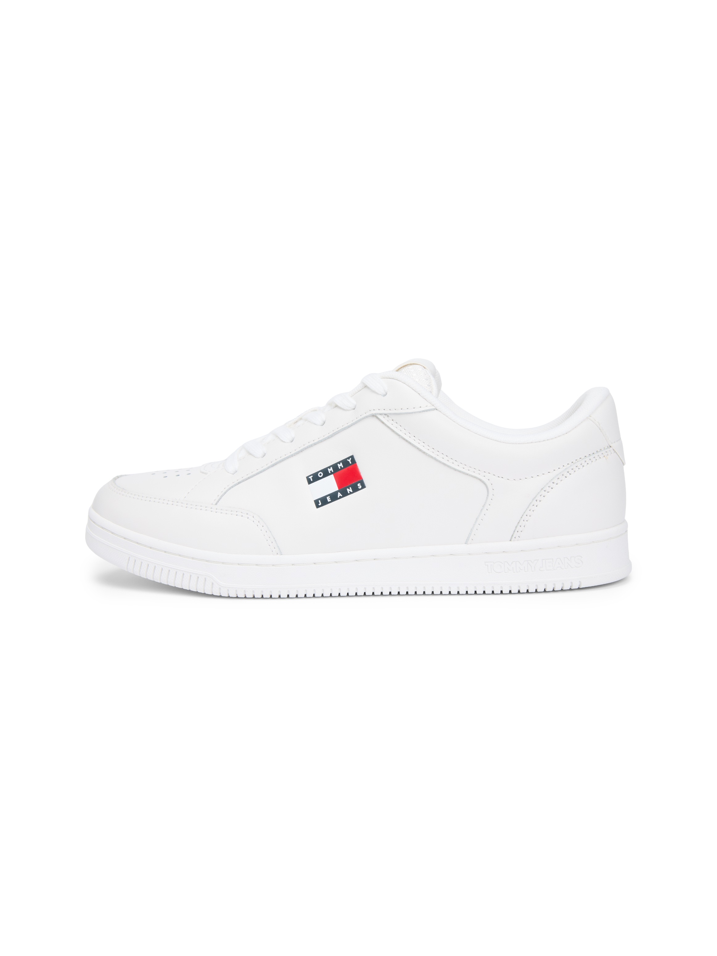 Tommy Jeans Sneaker »TJM CUPSOLE LONG LACE LEATHER«  , Freizeitschuh, Halbschuh, Schnürschuh mit Ziernähten