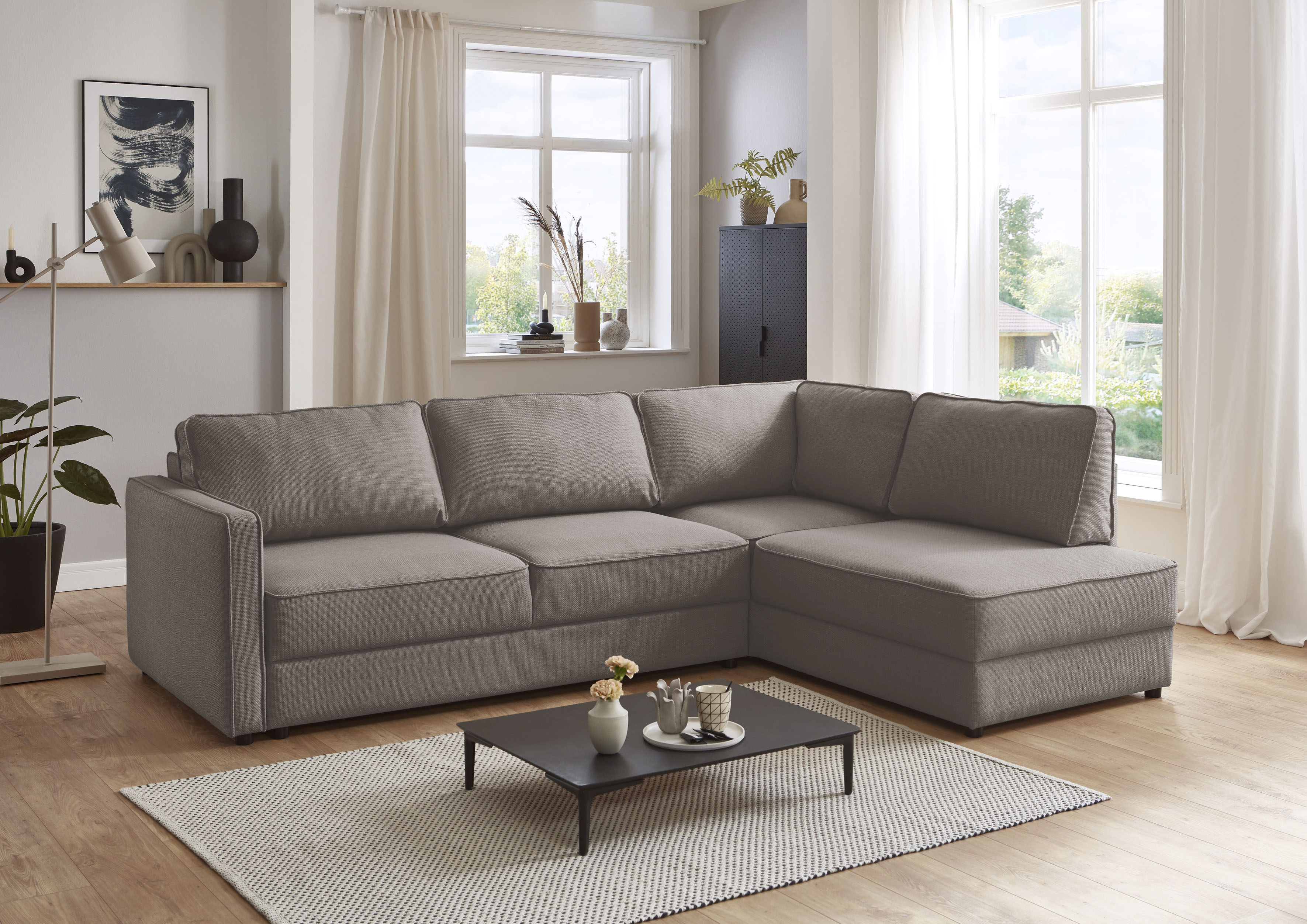 OTTO home Schlafsofa "Chill" Ecksofa mit Schlaffunktion und Bettkasten