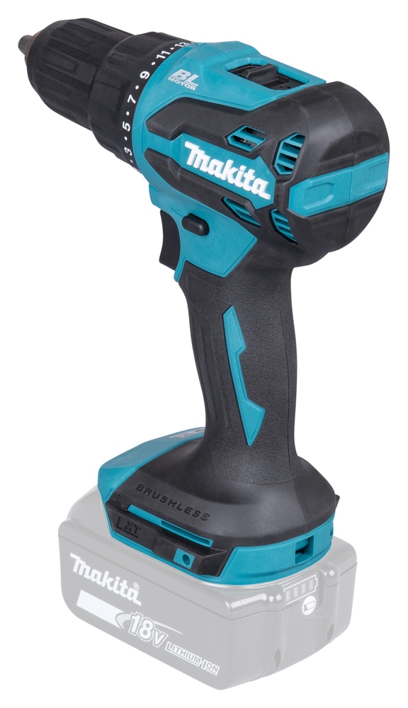 Makita Akku-Schlagbohrschrauber »»DHP490Z« 18V, ohne Akku und Ladegerät« max. 65 Nm, 0-1.900 min⁻¹,  kraftvoller, bürstenlos, allgemein einsetzbar zum Schrauben und Bohren
