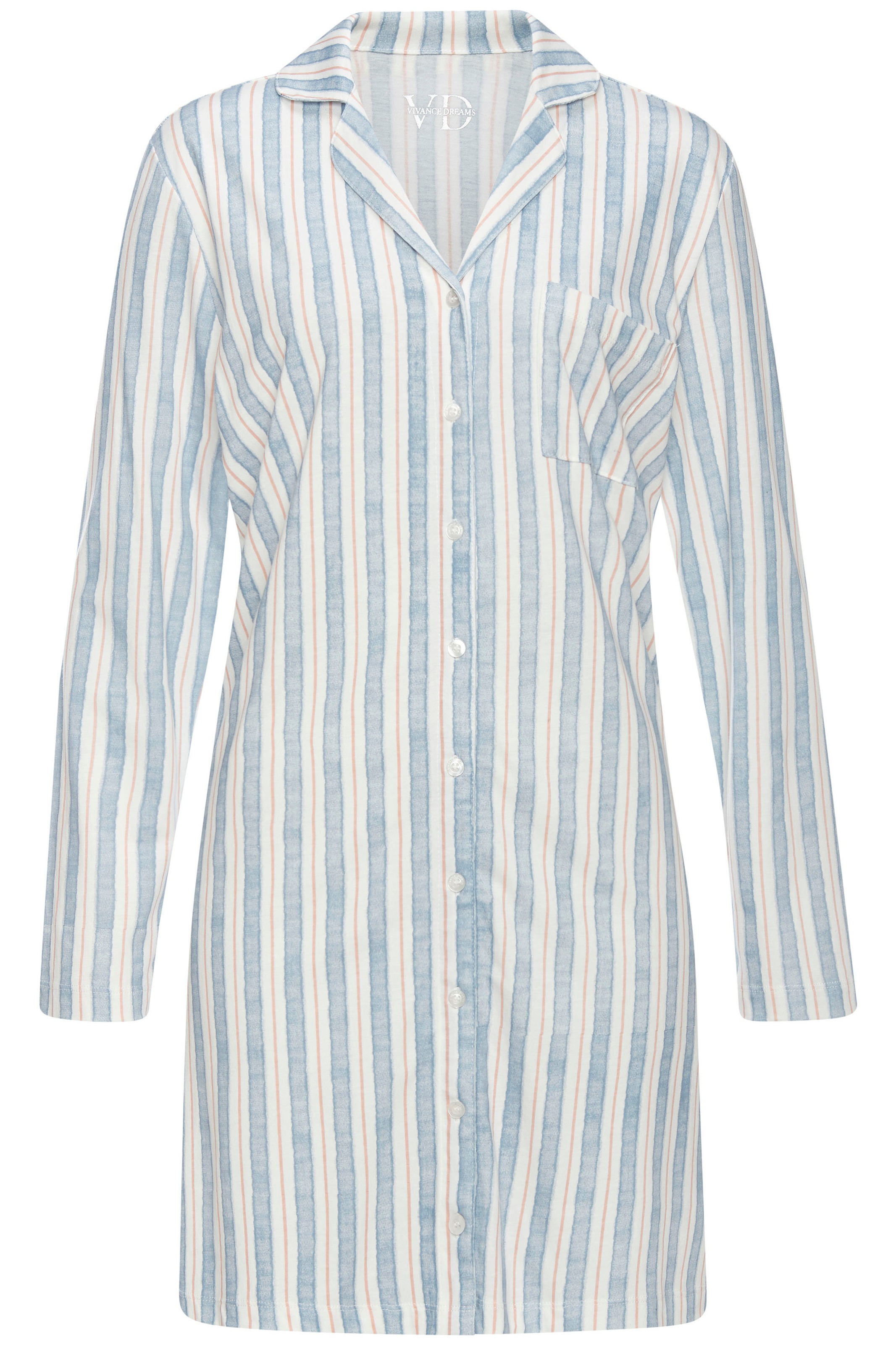 Vivance Dreams Nachthemd 1-teilig, Brusttasche mit aufgesetzter Brusttasche günstig online kaufen